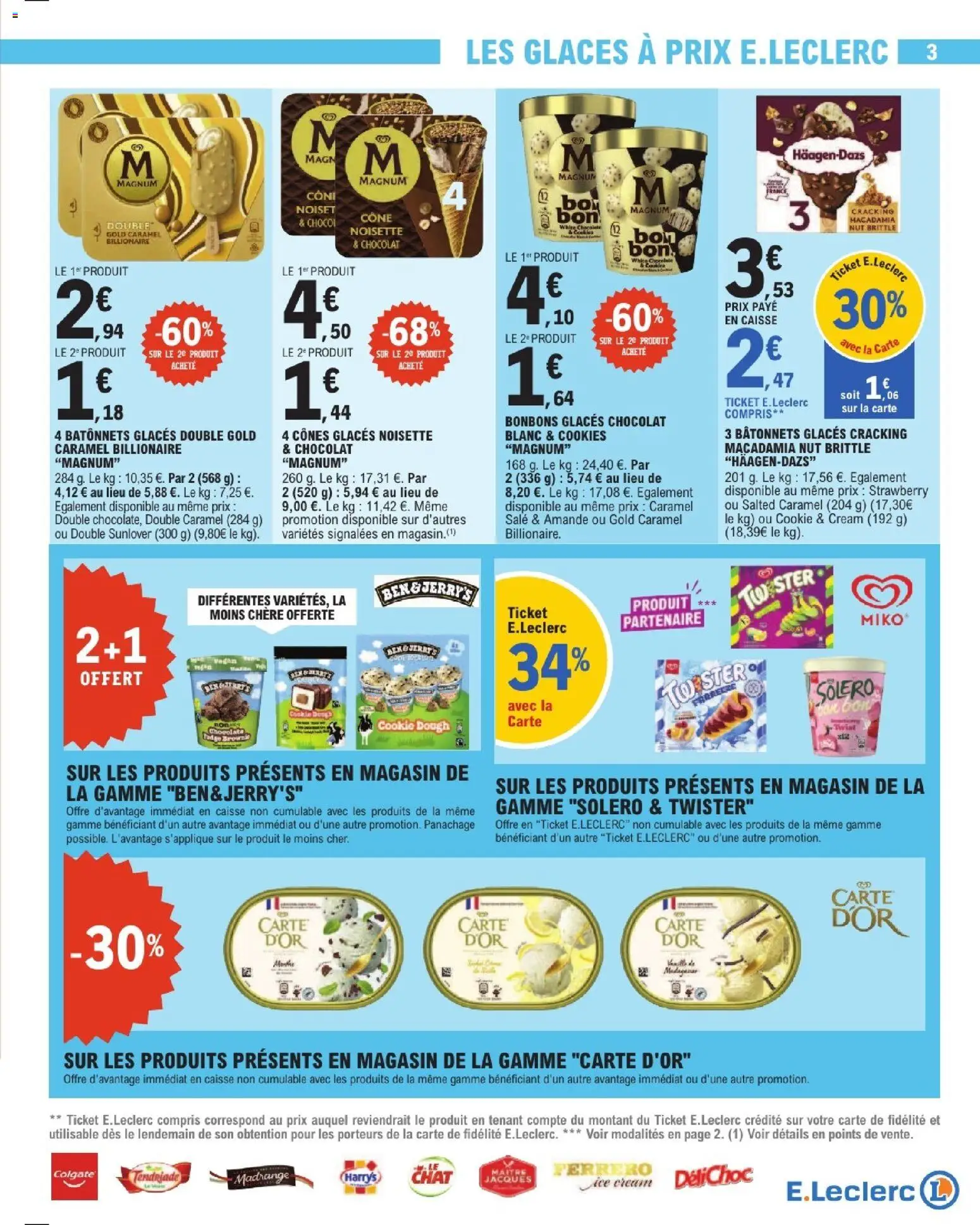 {H1} | Page: 3 | Produits: Noisette, Cookies, Cônes, Bonbons
