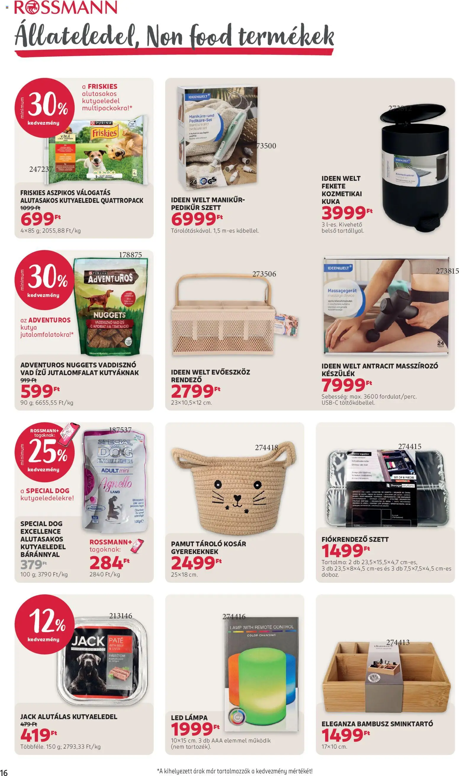 Rossmann akciós ujság - amely érvényes a következő dátumtól: 2026.08.31. | Oldal: 18 | Termékek: Evőeszköz, Nuggets, Kosár, LED
