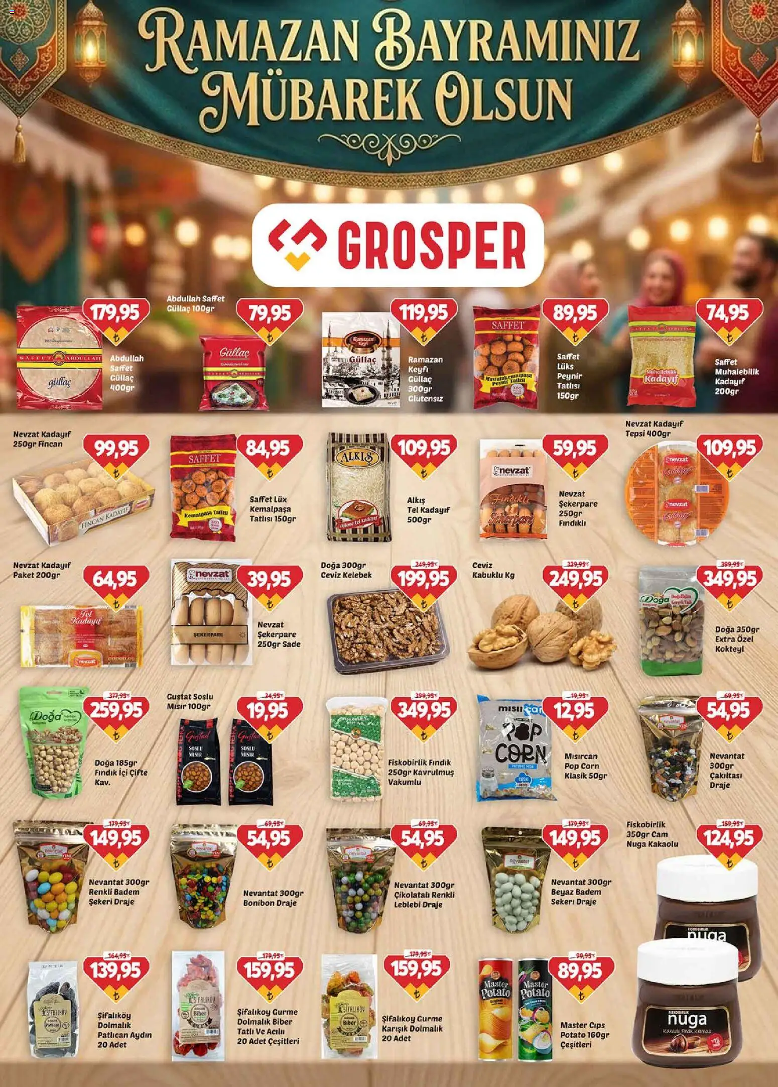 Grosper Katalog - 13.03.2026 tarihinden itibaren geçerlidir | Sayfa: 12 | Ürünler: Cips, Badem, Patlıcan, Mısır