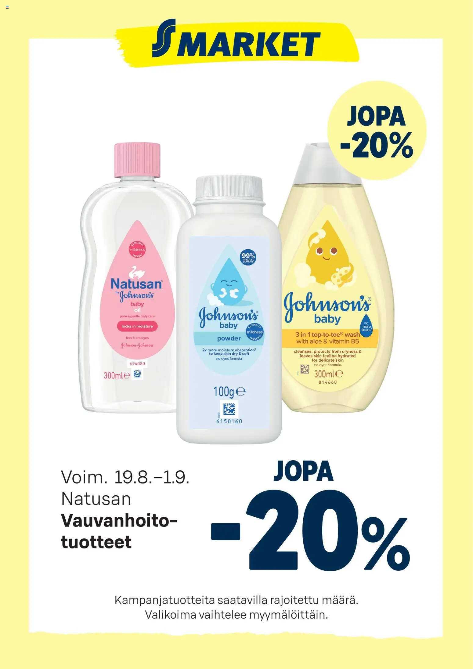S-market - Natusan – voimassa 19/08/2026 alkaen | Sivu: 1