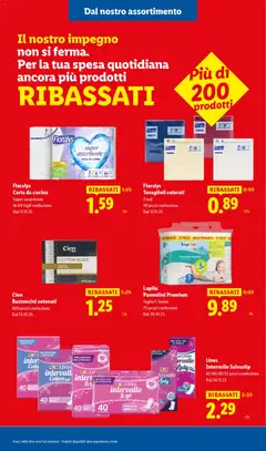 Anteprima del volantino Lines Intervallo Salvaslip, 42/40/30/22 pezzi confezione Dal 24.11.25 valido a partire dal 08/01/2026 | Pagina: 39 | Prodotti: Pannolini, Tè, Salvaslip