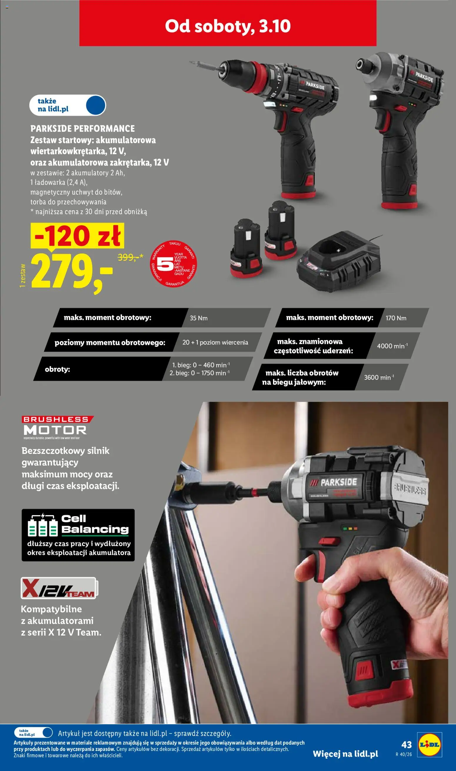 Lidl Polsko katalog od 28.09.2026 | Strana: 51 | Produkty: Parkside
