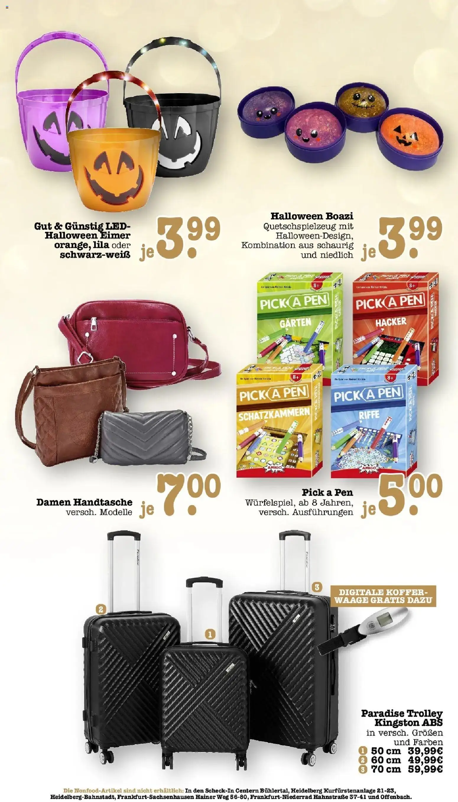 E center Prospekt Karlsruhe (ab 12.10.2026) zum Blättern | Seite: 64 | Produkte: Spiel, Handtasche, Koffer