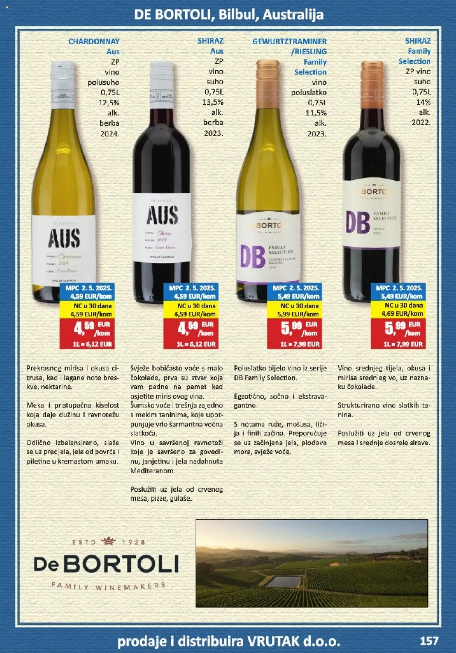 Vrutak katalog | vrijedi od 01.11.2025 | Stranica: 157 | Proizvodi: Bijelo vino, Miris, Vino, Voće