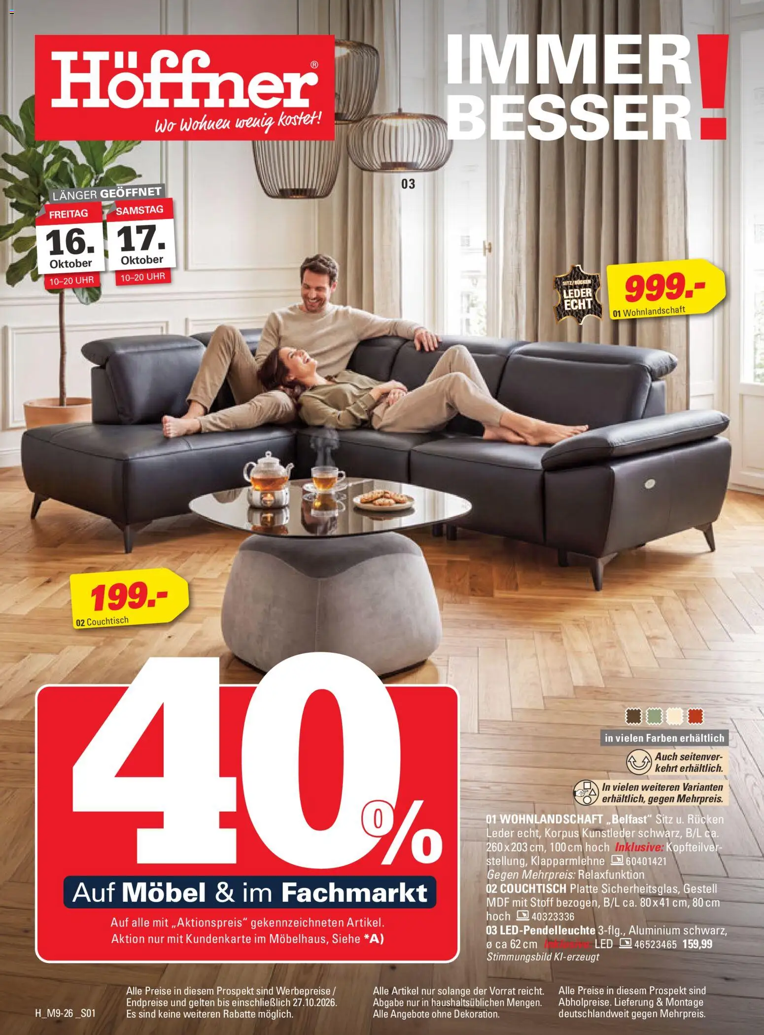 Höffner Prospekt – gültig ab 14.10.2026 | Seite: 1