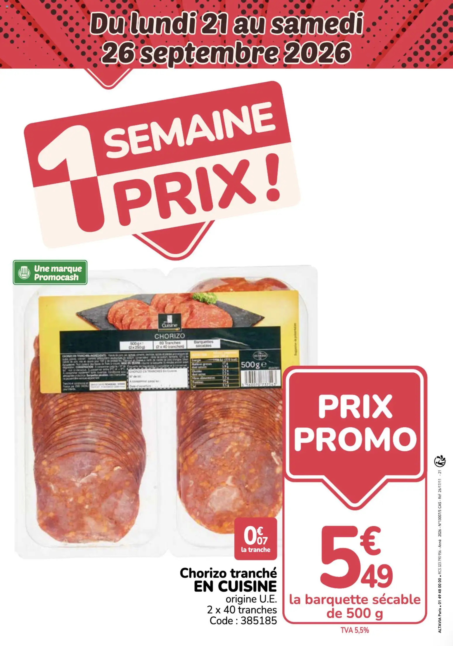 {H1} | Page: 2 | Produits: Chorizo