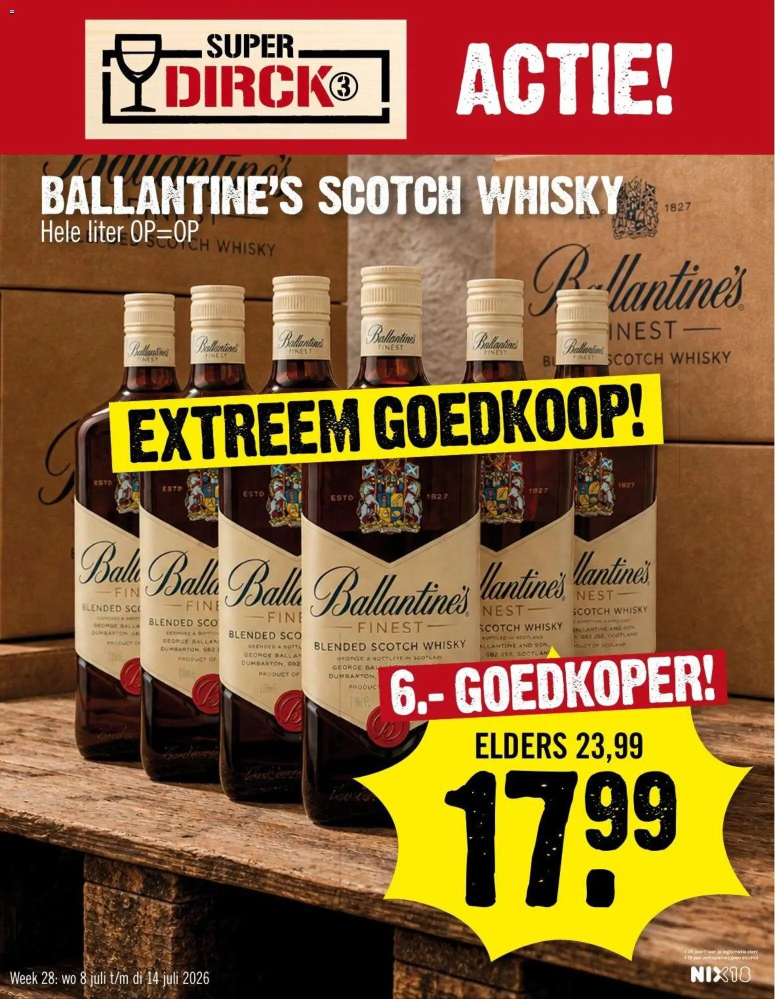 {H1} | Pagina: 1 | Producten: Whisky, Alcohol, Bal