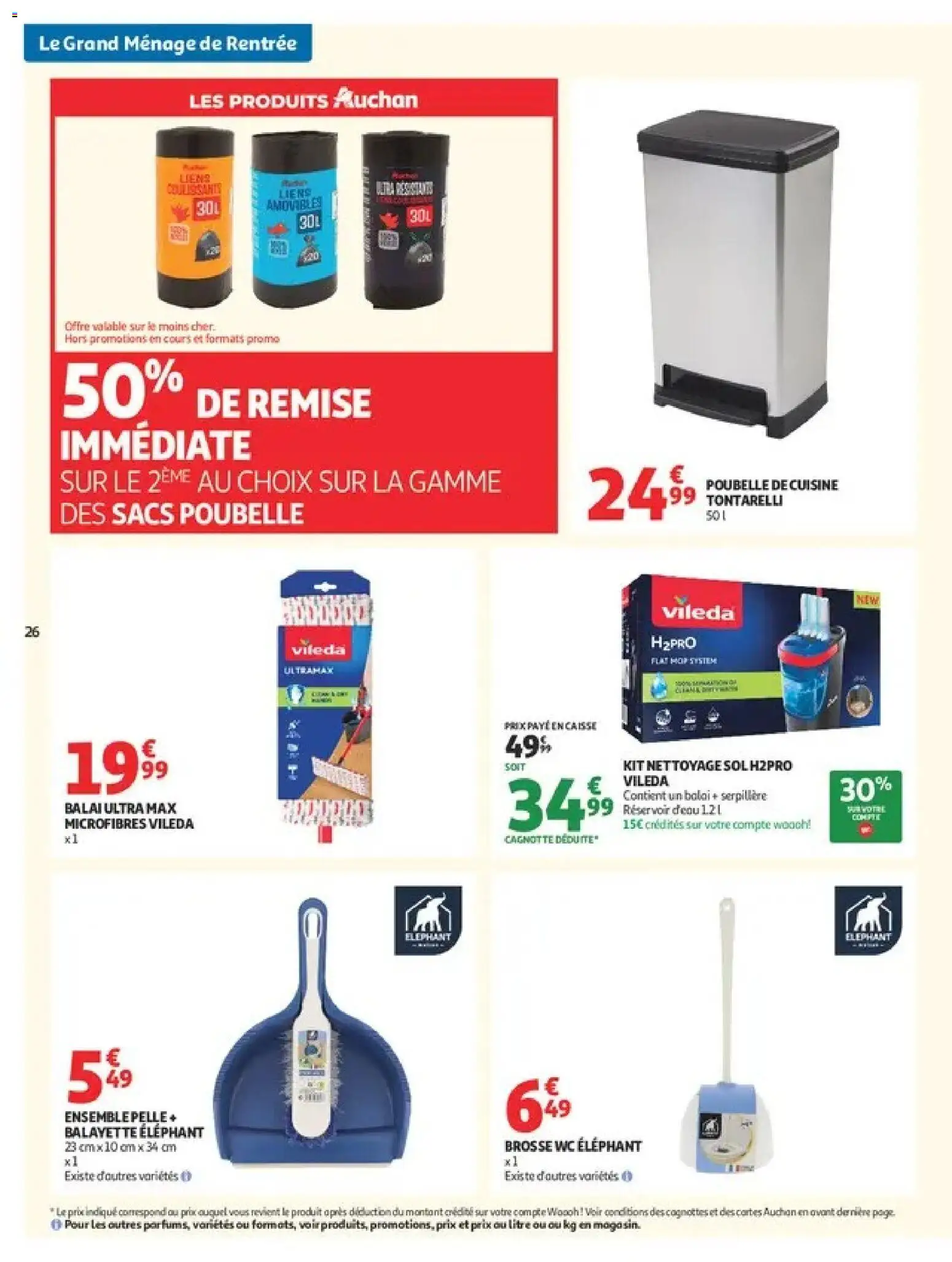 {H1} | Page: 26 | Produits: Balayette, Poubelle, Serpillère, Sacs poubelle