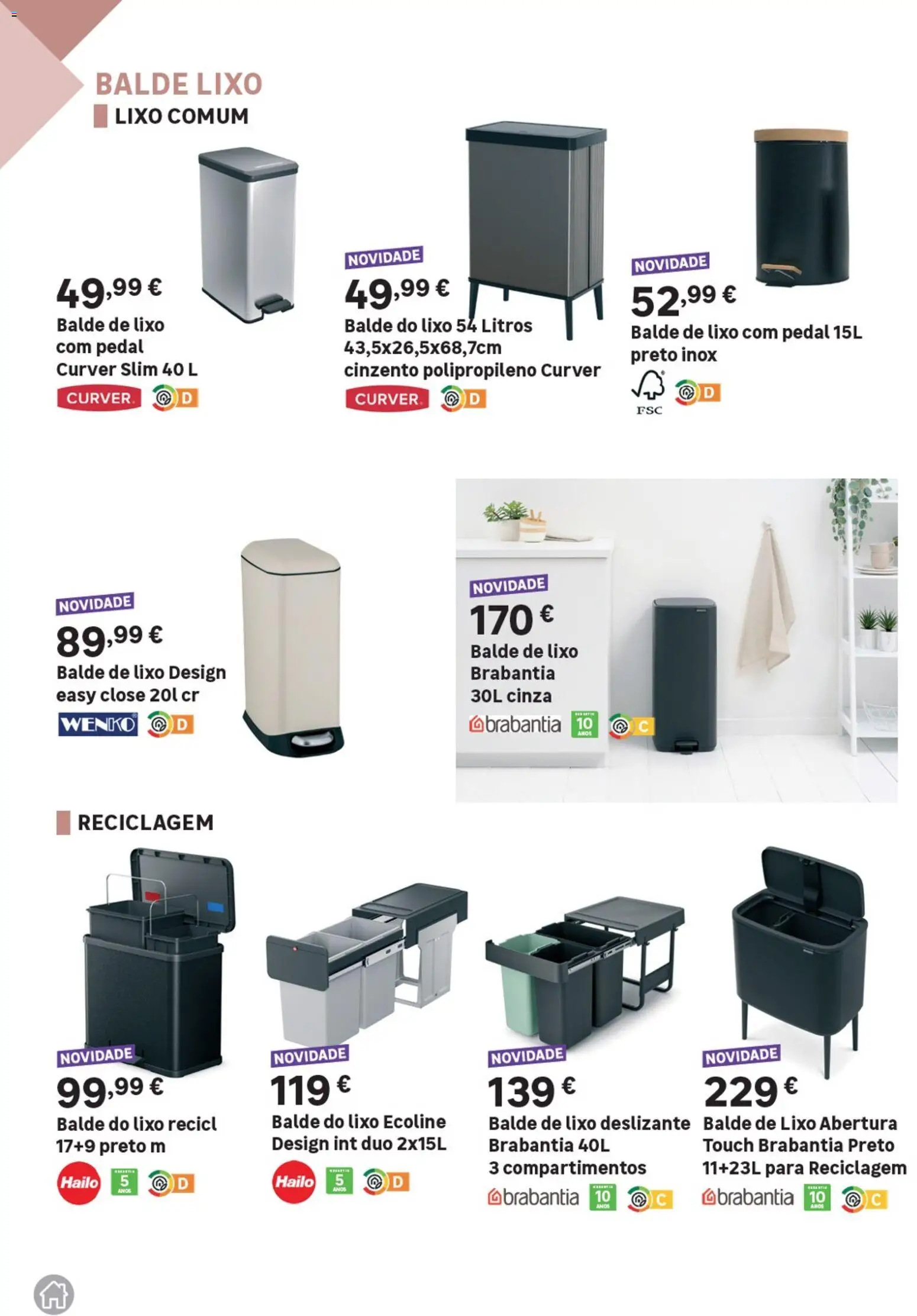 Leroy Merlin Catálogo Cozinhas │ válido de 28.05.2026 | Página: 37 | Produtos: Balde