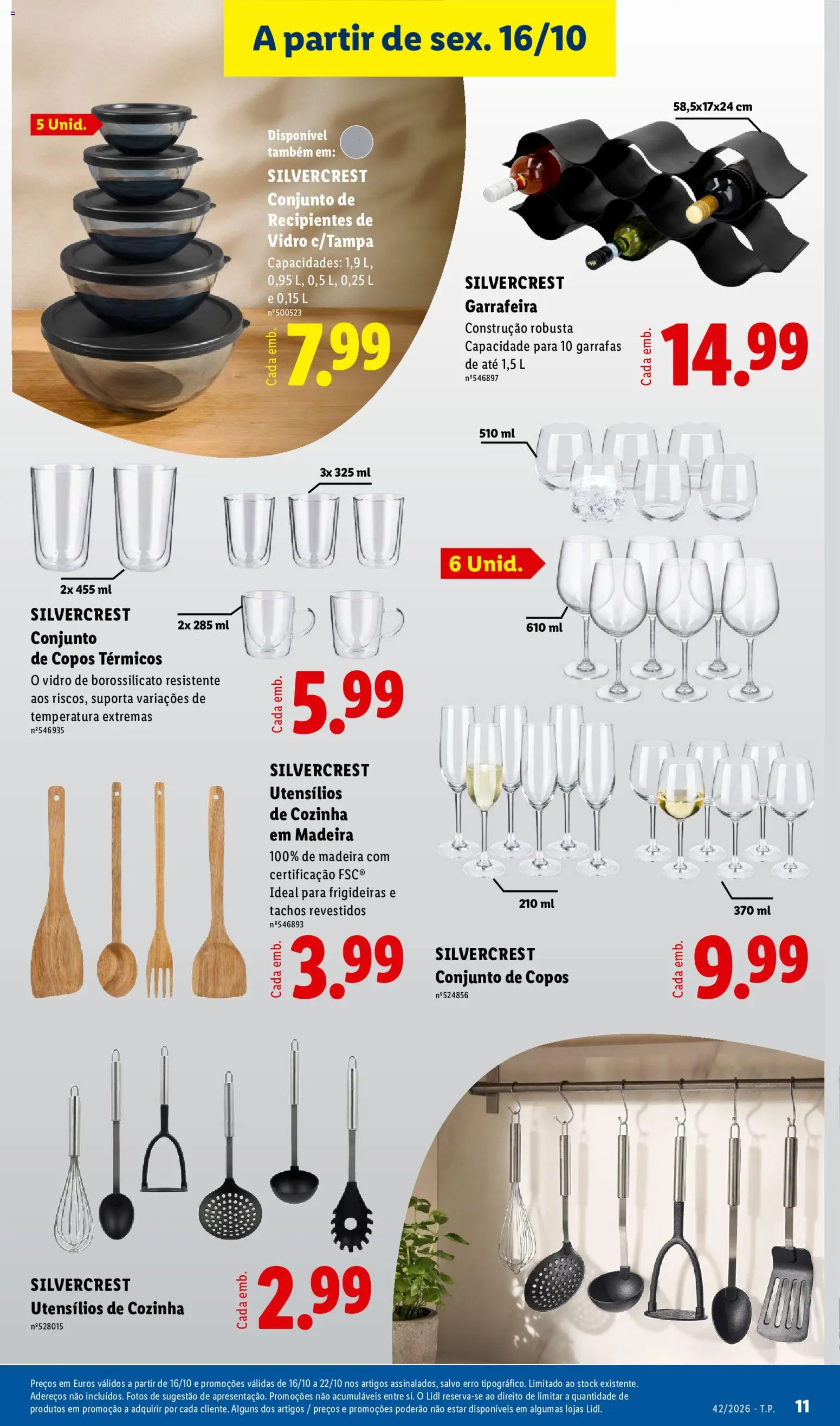 Lidl Promoções Fim de Semana │ válido de 16/10/2026 | Página: 15 | Produtos: Copos