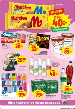 Coop Forum erbjudanden - Förhandsvisning av reklamblad från butik Coop Forum aktuell från 19/10/2026 | Sida: 16 | Produkter: Red bull, Alkoholfri öl, Öl, Chokladkakor