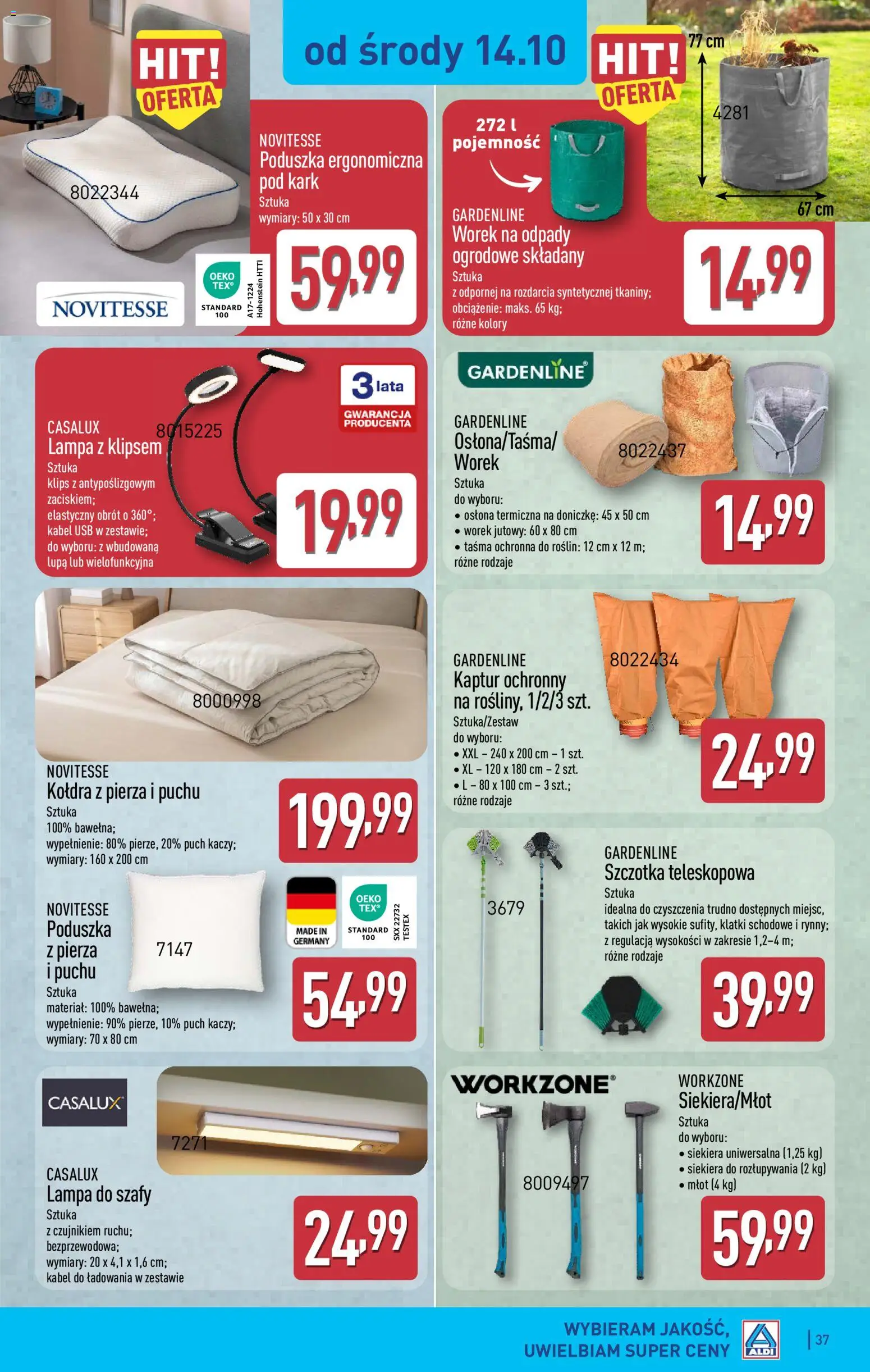 Aldi Polsko leták od 12.10.2026 | Strana: 37 | Produkty: Kabel, USB, Lupa, Lampa