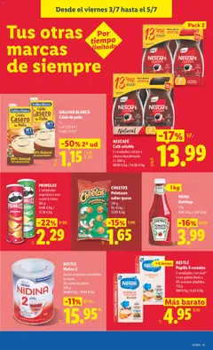 Vista previa NESCAFÉ Café soluble, 2 variedades: clásico o clásico descafeinado. 2 x 200 g válido desde el 29/06/2026 | Página: 41