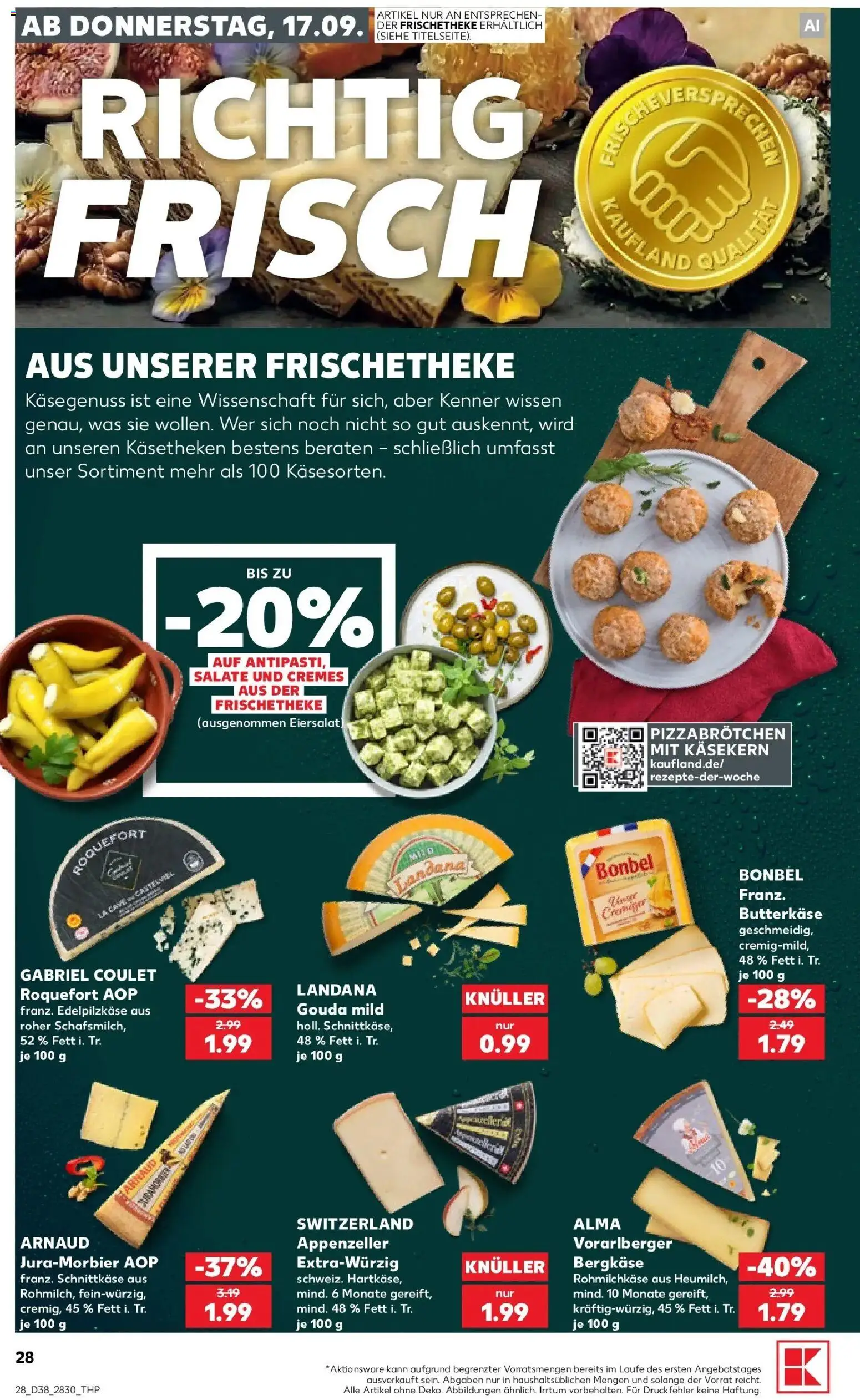 Prospekt Kaufland ab 14.09.2026 » Angebote Online zum Blättern | Seite: 40 | Produkte: Gouda