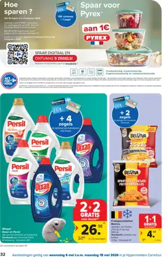 Carrefour folder week 19 - Voorbeeld van een folder van Carrefour, geldig van 06.05.2026 | Pagina: 32 | Producten: Oven, La, Gel