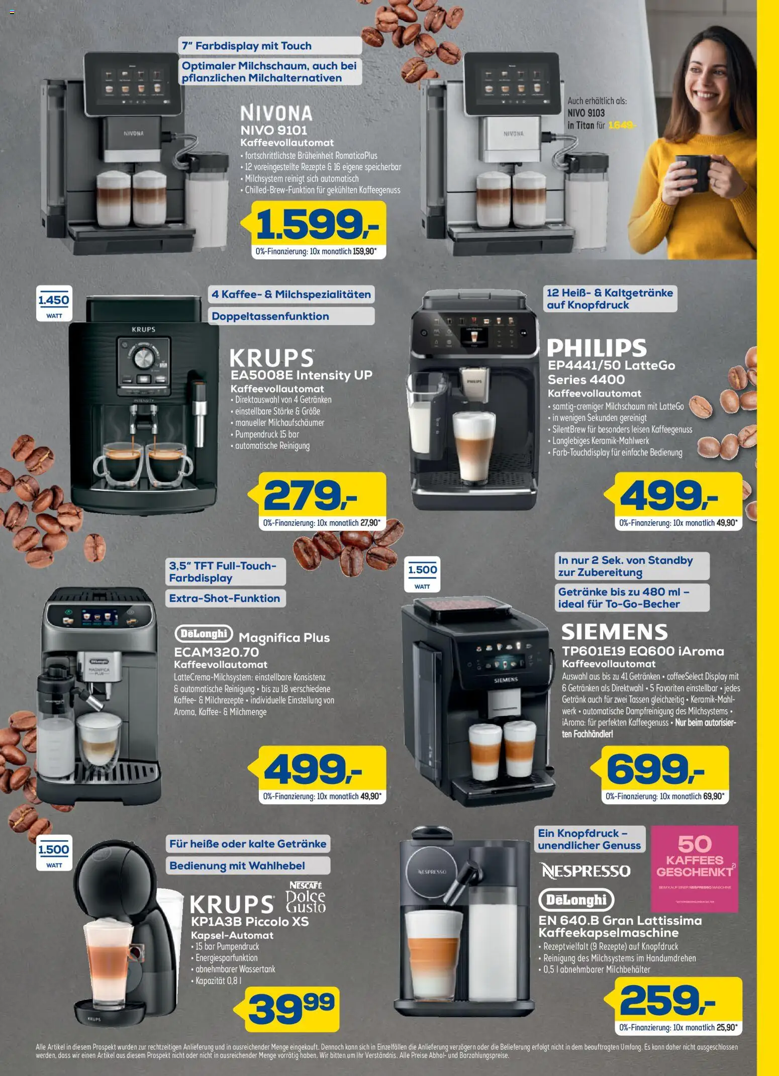 Euronics Black November – gültig ab 28.10.2026 | Seite: 15 | Produkte: Philips, Siemens, Nescafe, Kaffee