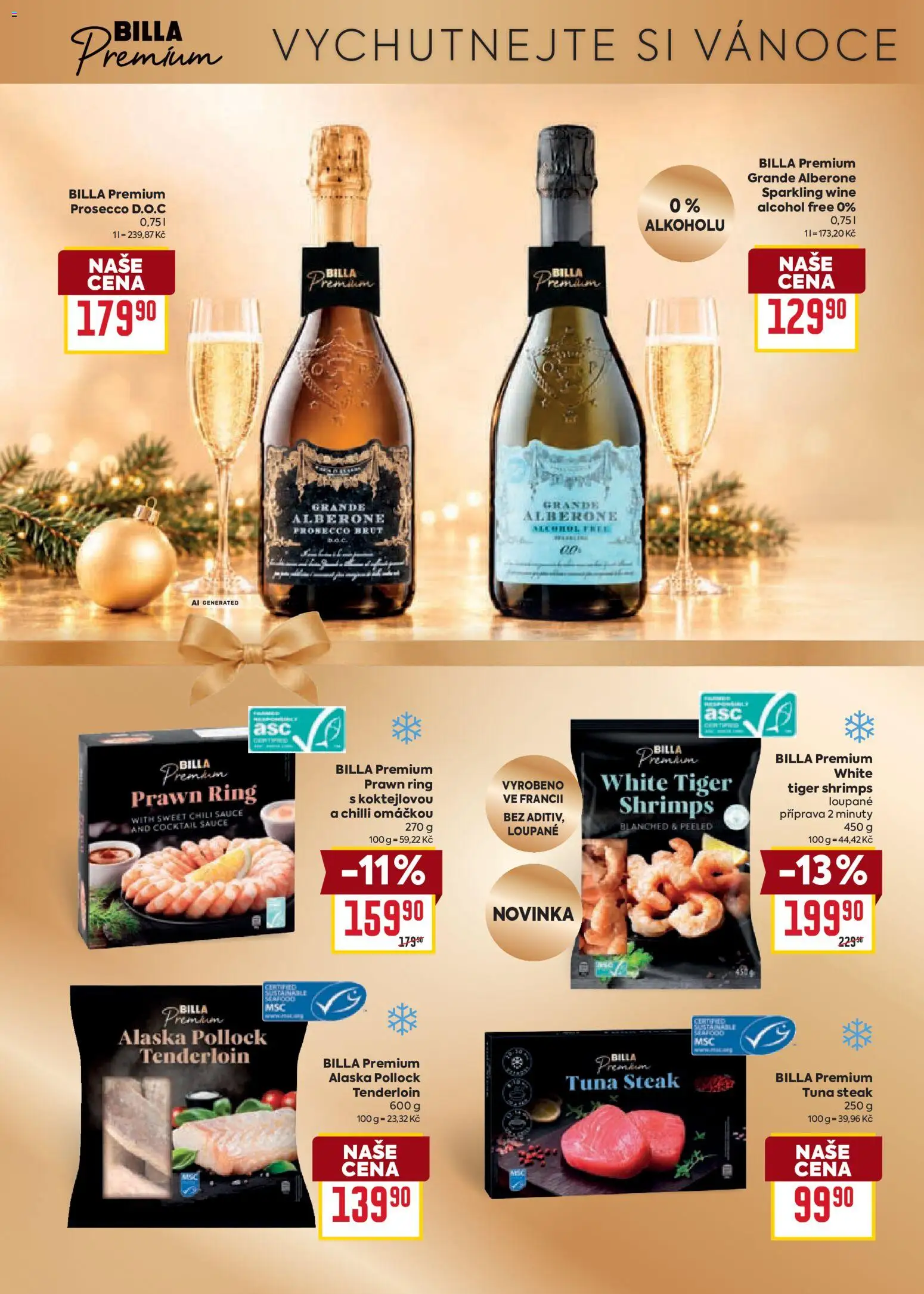 Billa leták - Billa Premium od 21.10.2026 | Strana: 8 | Produkty: Prosecco, Tiger, Steak, Chilli