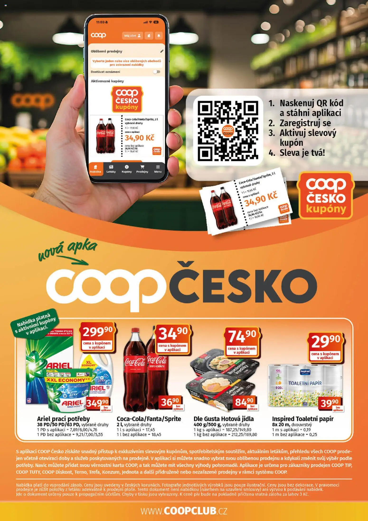 Coop leták - Tuty od 21.10.2026 | Strana: 10 | Produkty: Lenor, Sekaná, Hotová jídla, Ariel