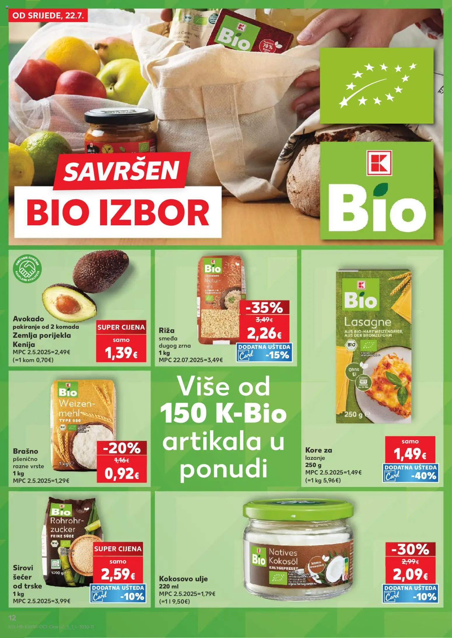 Kaufland katalog | vrijedi od 22.07.2026 | Stranica: 12 | Proizvodi: Celer, Ulje, Riža, Avokado