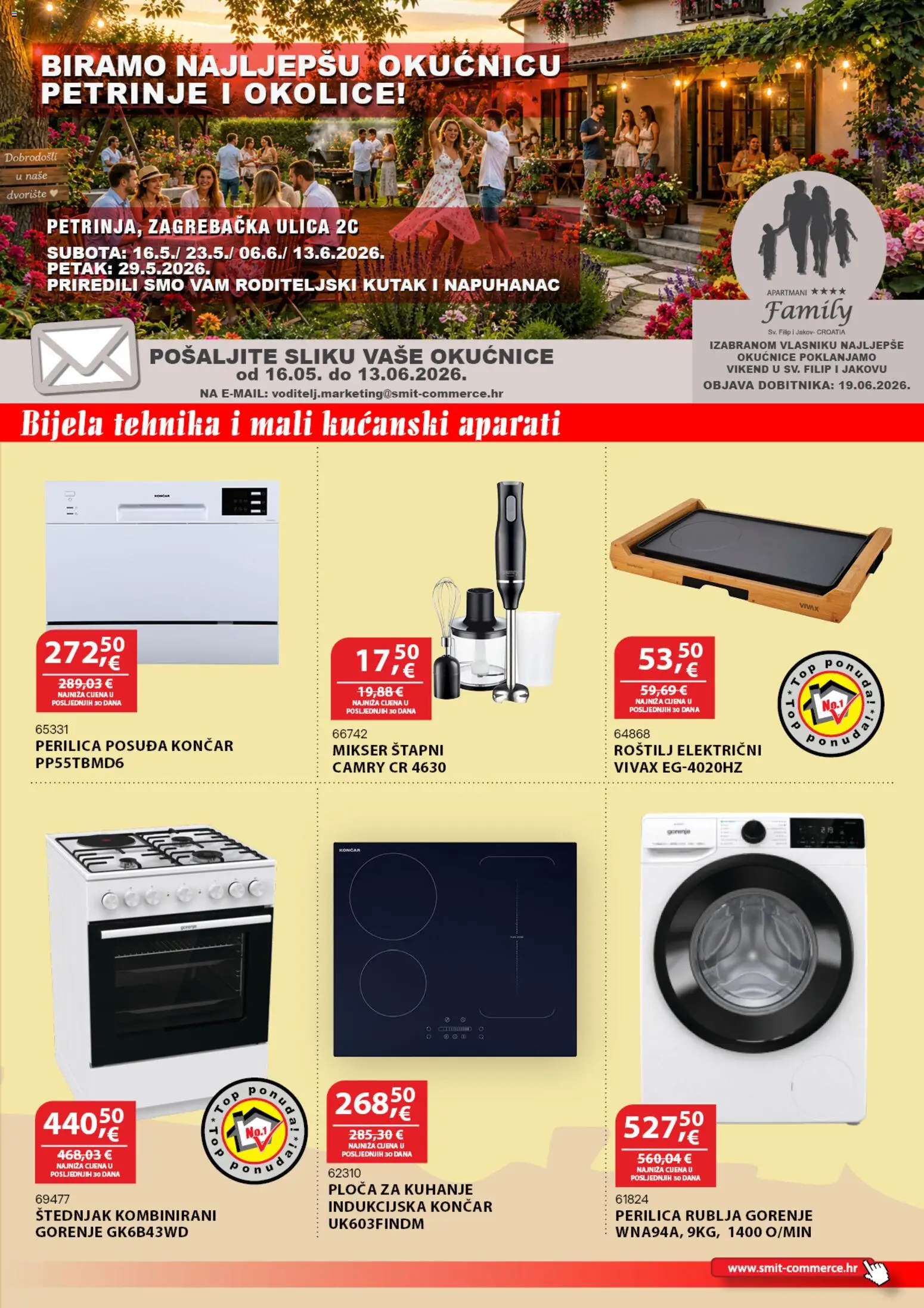 Smit Commerce katalog | vrijedi od 15.05.2026 | Stranica: 9 | Proizvodi: Roštilj, Mikser, Perilica posuđa, Štednjak