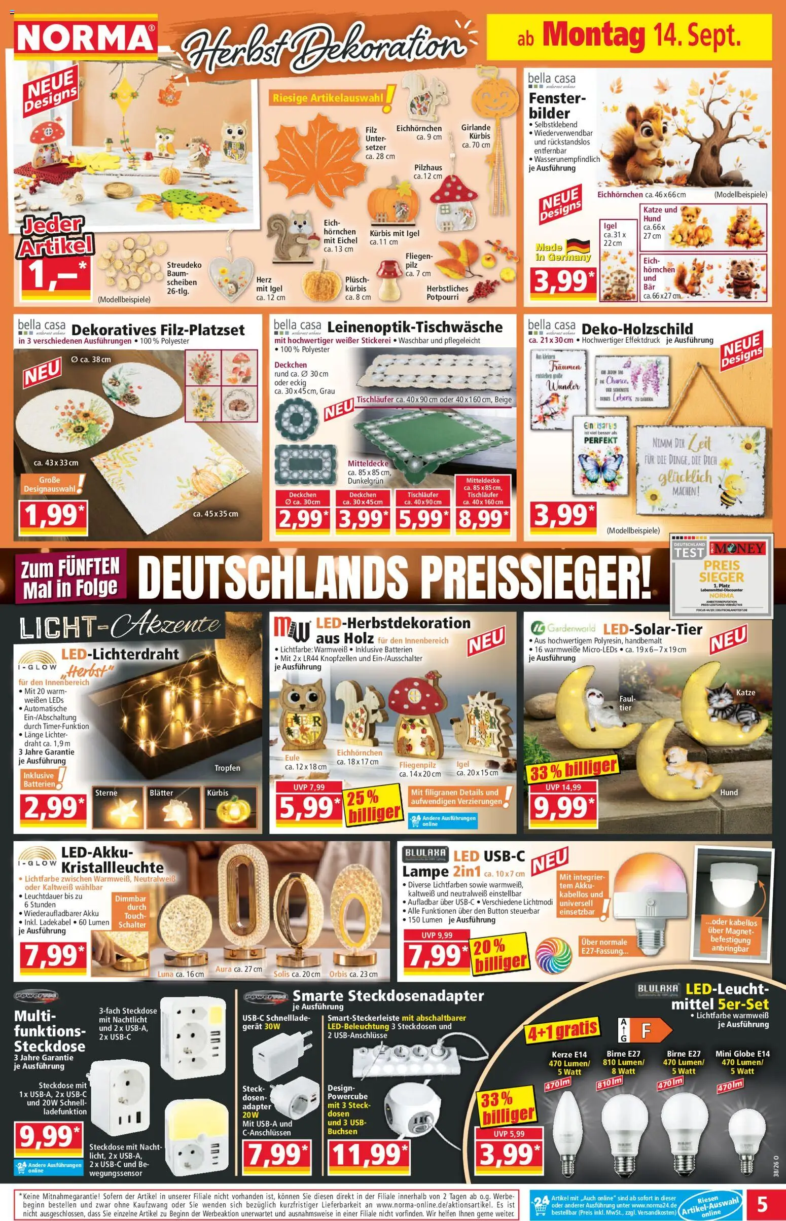 Norma Prospekt – gültig ab 14.09.2026 | Seite: 5