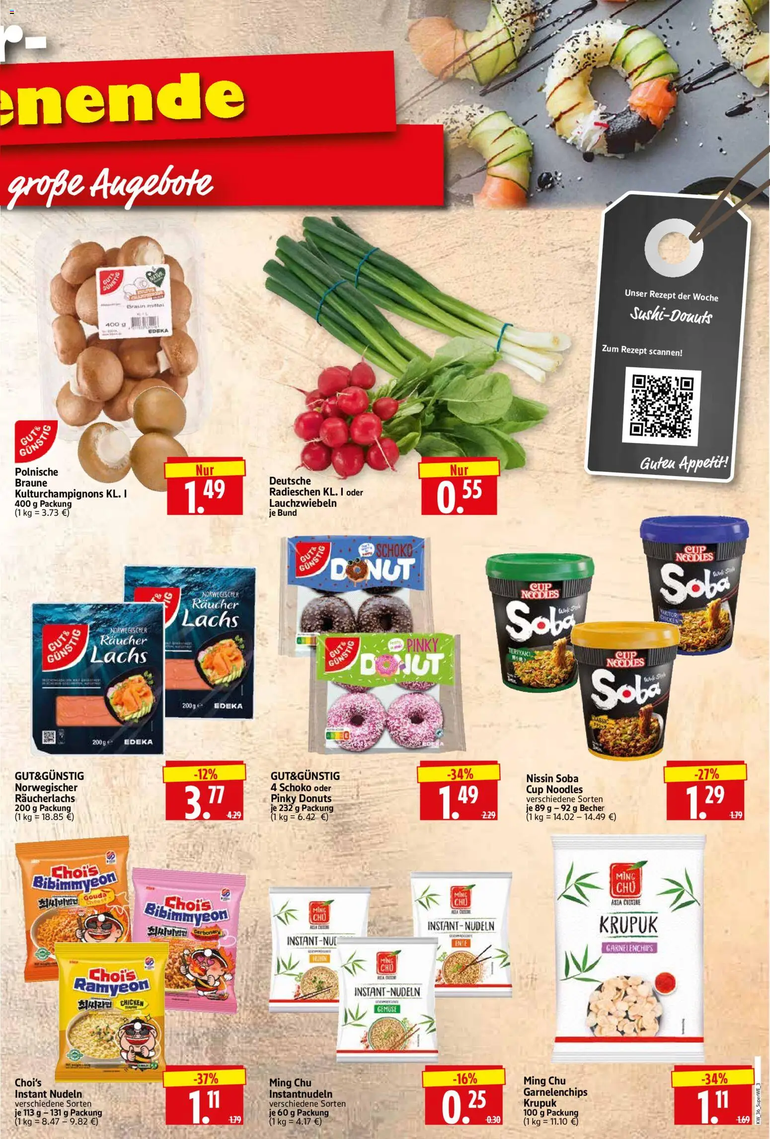 HERKULES Sonderbeilage – gültig ab 03.09.2026 | Seite: 3 | Produkte: Gouda, Donuts, Lachs, Räucherlachs