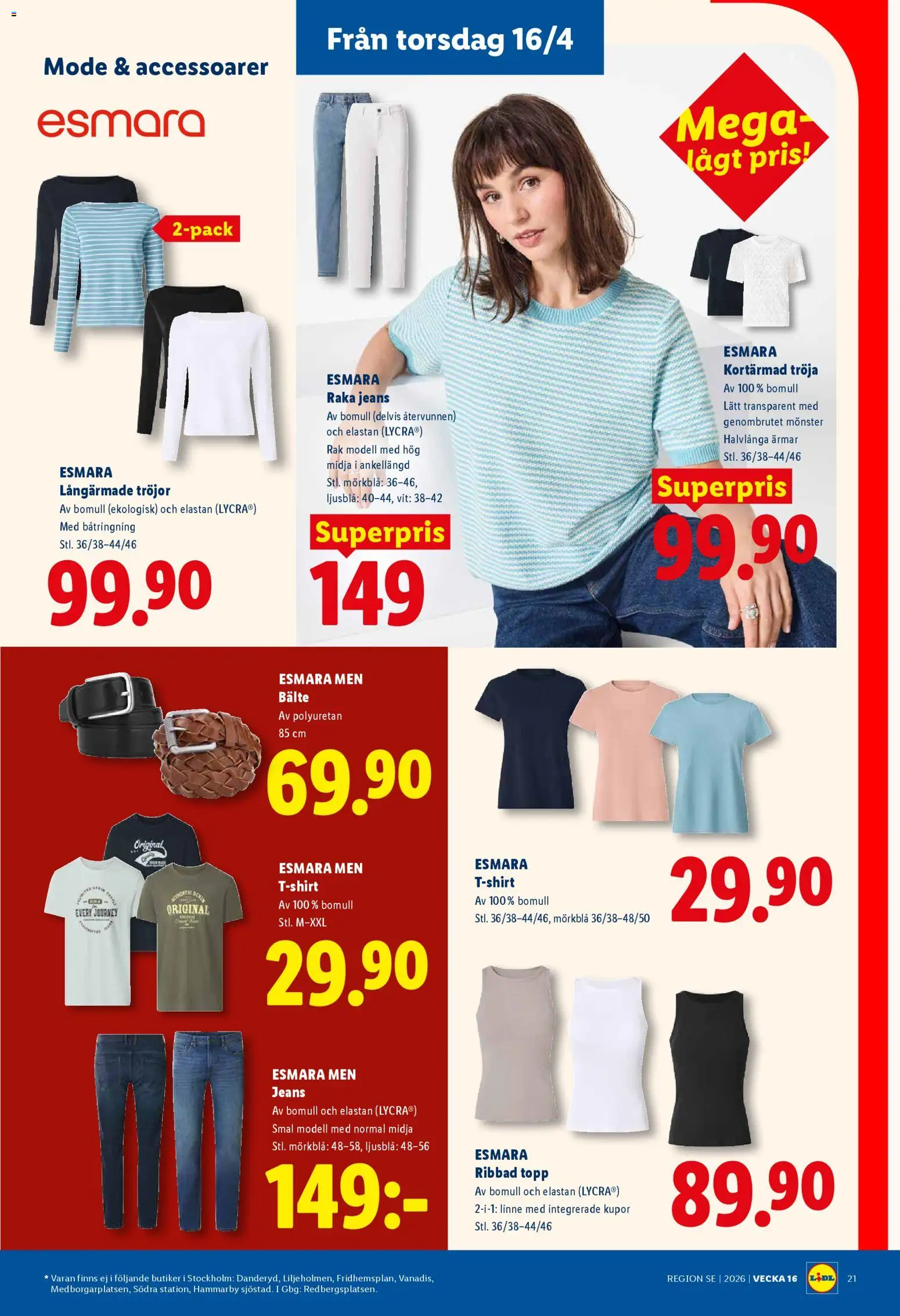 Lidl reklamblad aktuell från 13.04.2026 | Sida: 24 | Produkter: Linne, Tröja, Topp, Bälte