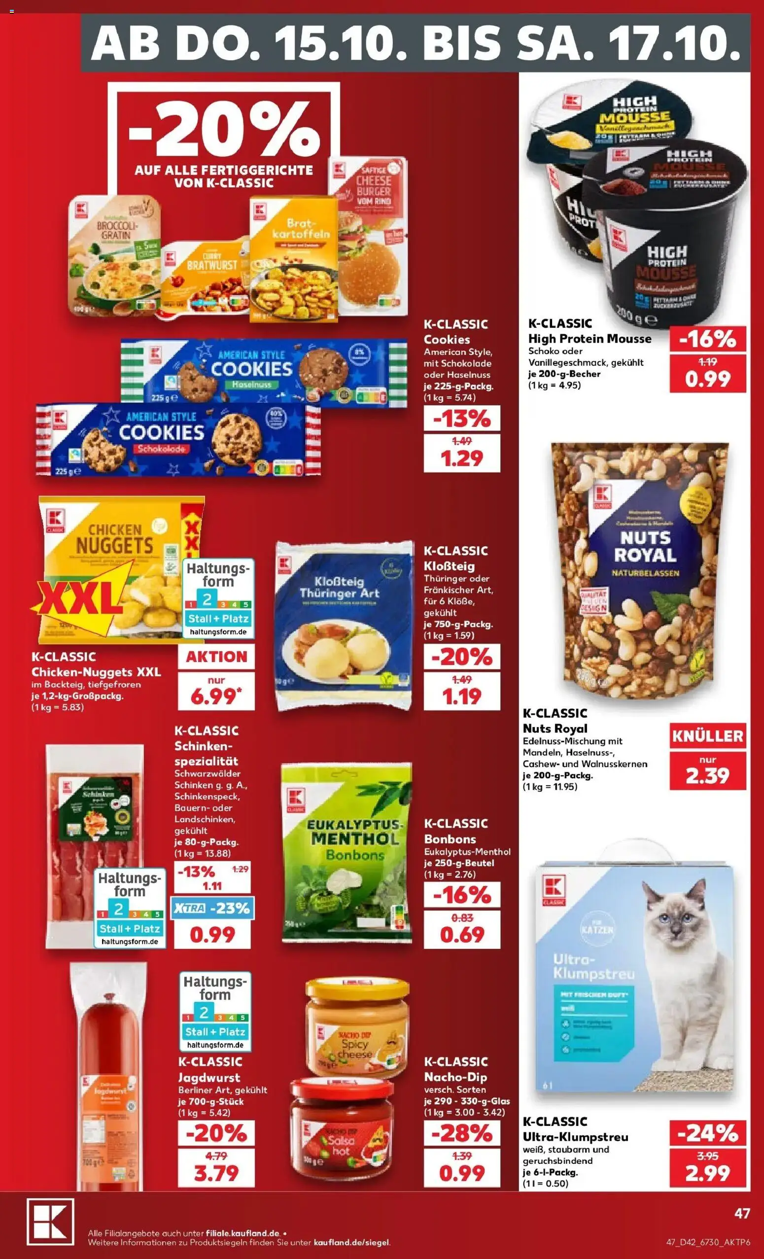 Prospekt Kaufland ab 12.10.2026 » Angebote Online zum Blättern | Seite: 51 | Produkte: Schokolade, Bratwurst, Fertiggerichte, Schinken