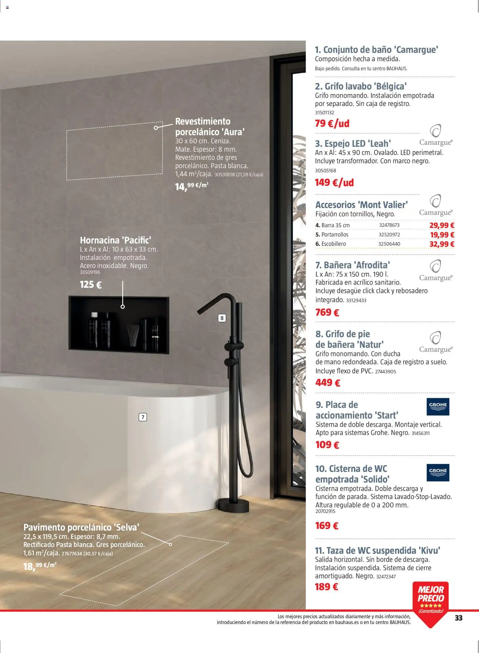 Bauhaus folleto Renueva │ válido desde el 02.03.2026 | Página: 33 | Productos: Marco, Baño, Ducha, Espejo