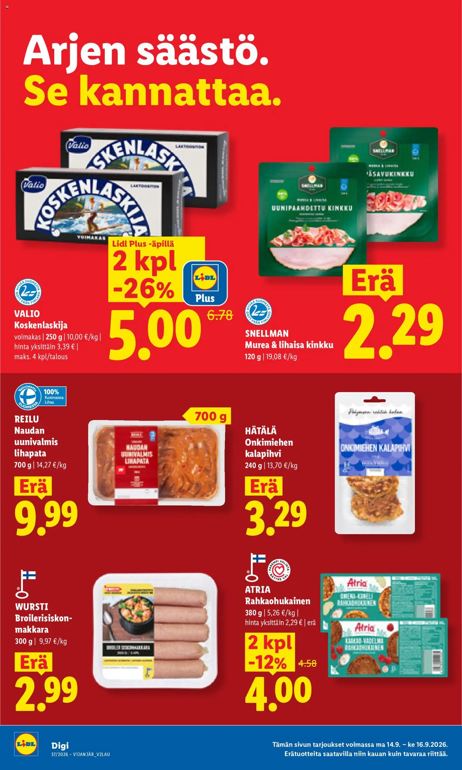 Lidl tarjoukset - Helsinki – voimassa 14/09/2026 alkaen | Sivu: 4