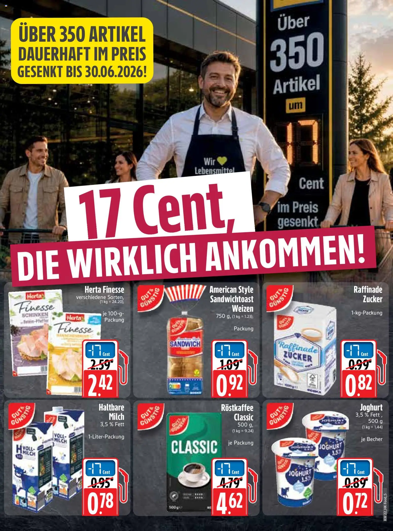 HERKULES Prospekt – gültig ab 26.05.2026 | Seite: 5 | Produkte: Milch, Joghurt, Schinken, Herta finesse