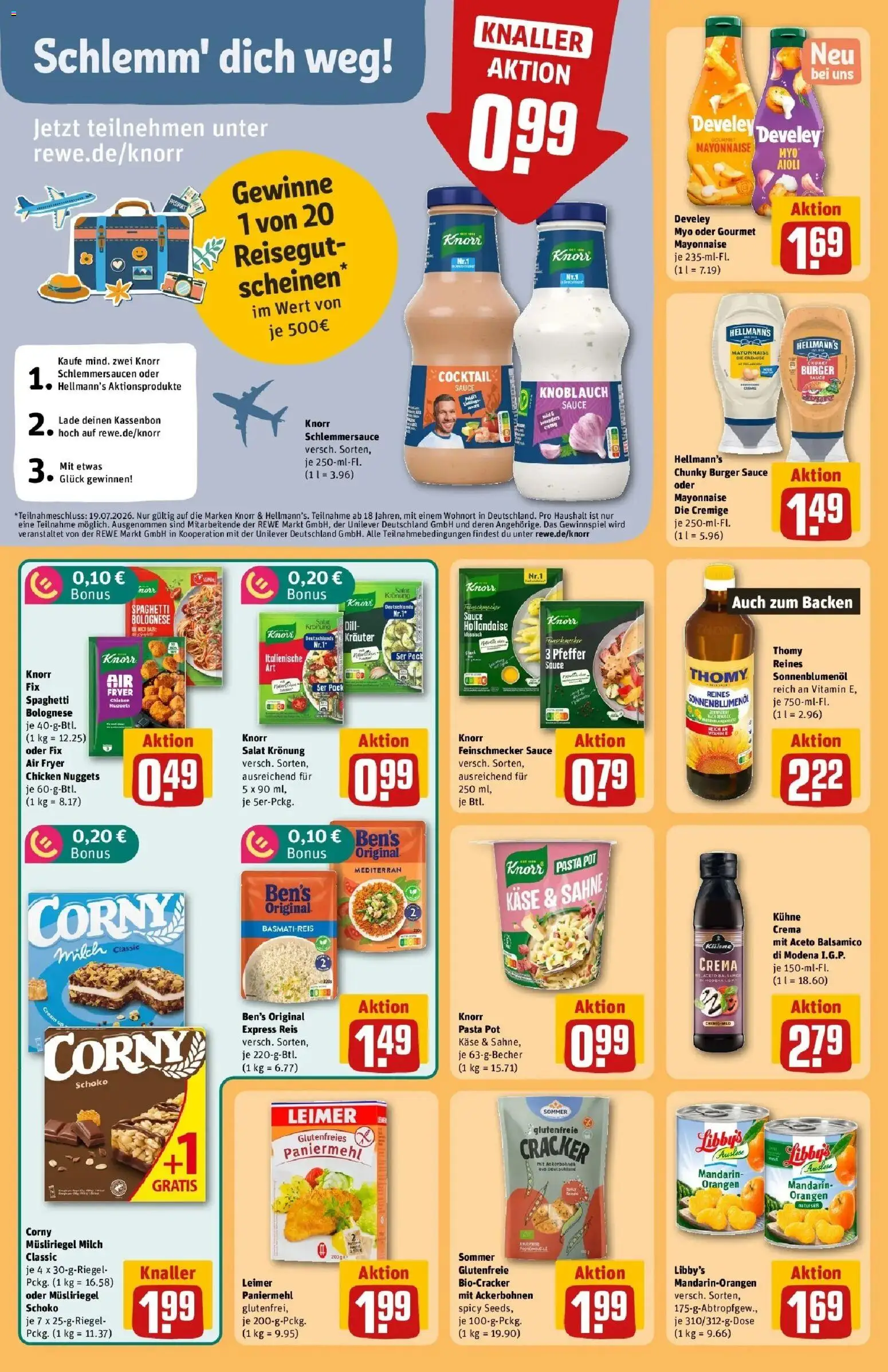 Rewe Prospekt Köln / Bickendorf – gültig ab 13.07.2026 | Seite: 24 | Produkte: Milch, Sonnenblumenol, Burger, Knoblauch