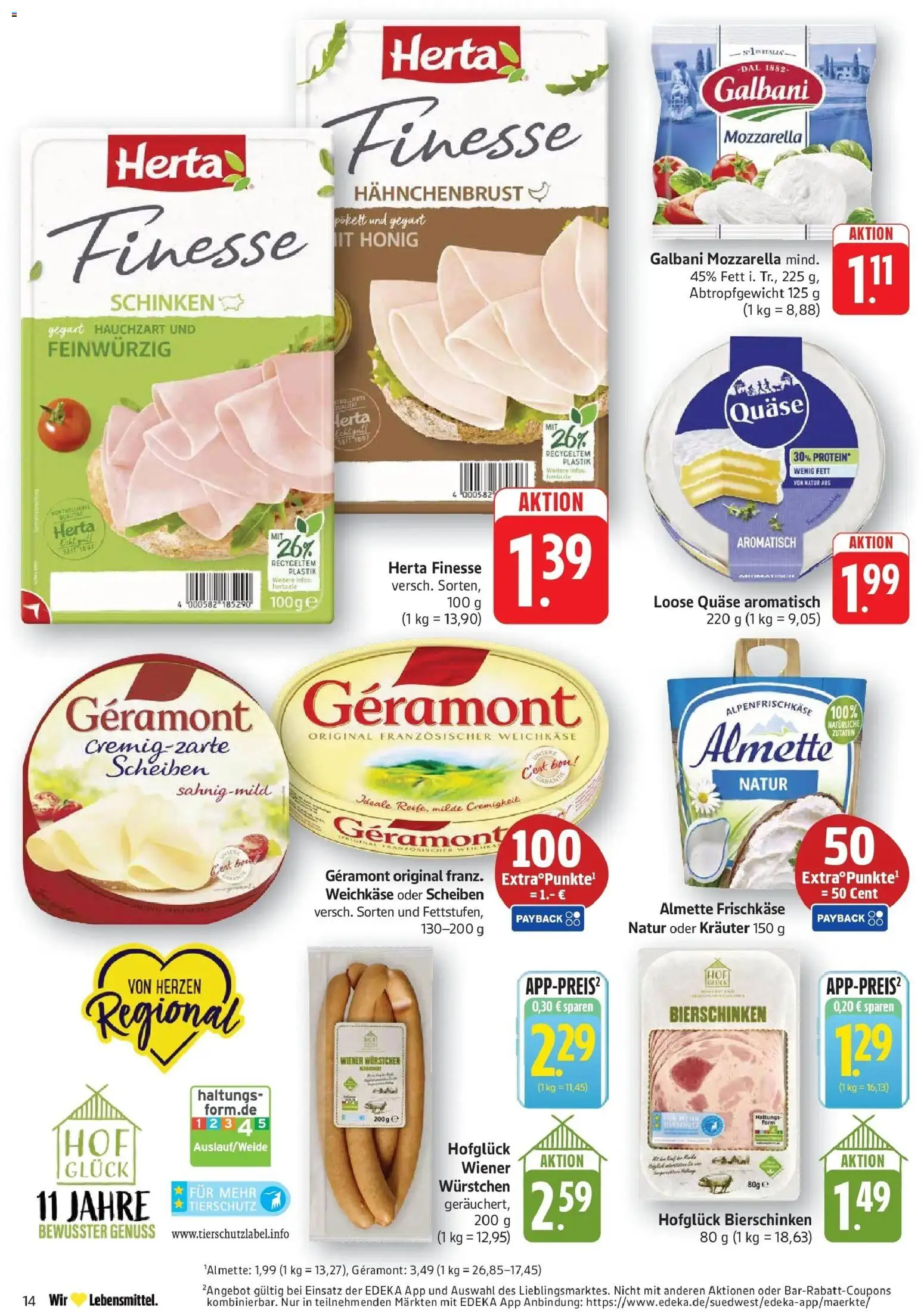 Edeka prospekt Geislingen	 – gültig ab 04.05.2026 | Seite: 16 | Produkte: Almette, Schinken, Herta finesse, Hahnchenbrust