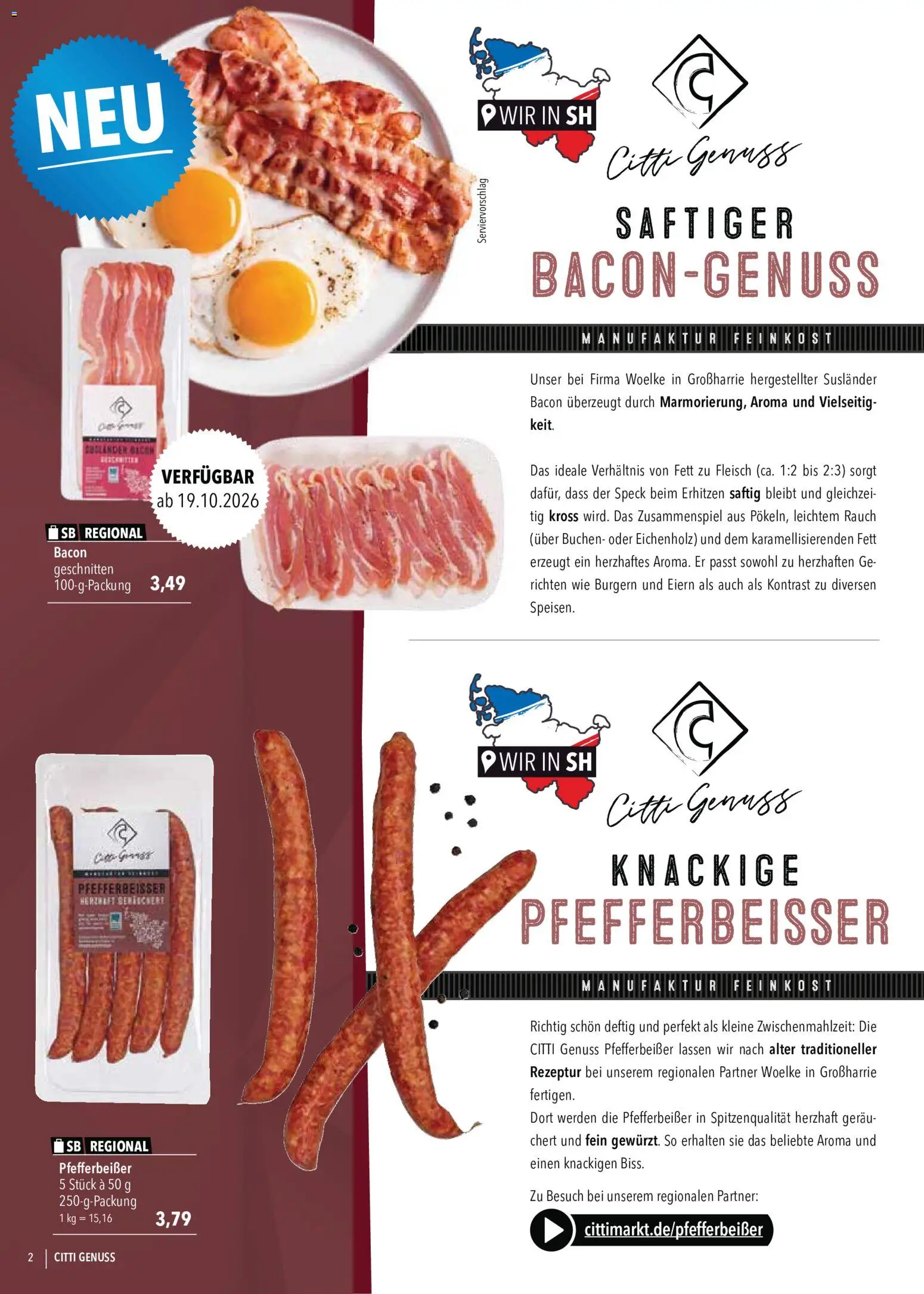 CITTI Markt CITTI Genuss – gültig ab 07.10.2026 | Seite: 2 | Produkte: Fleisch
