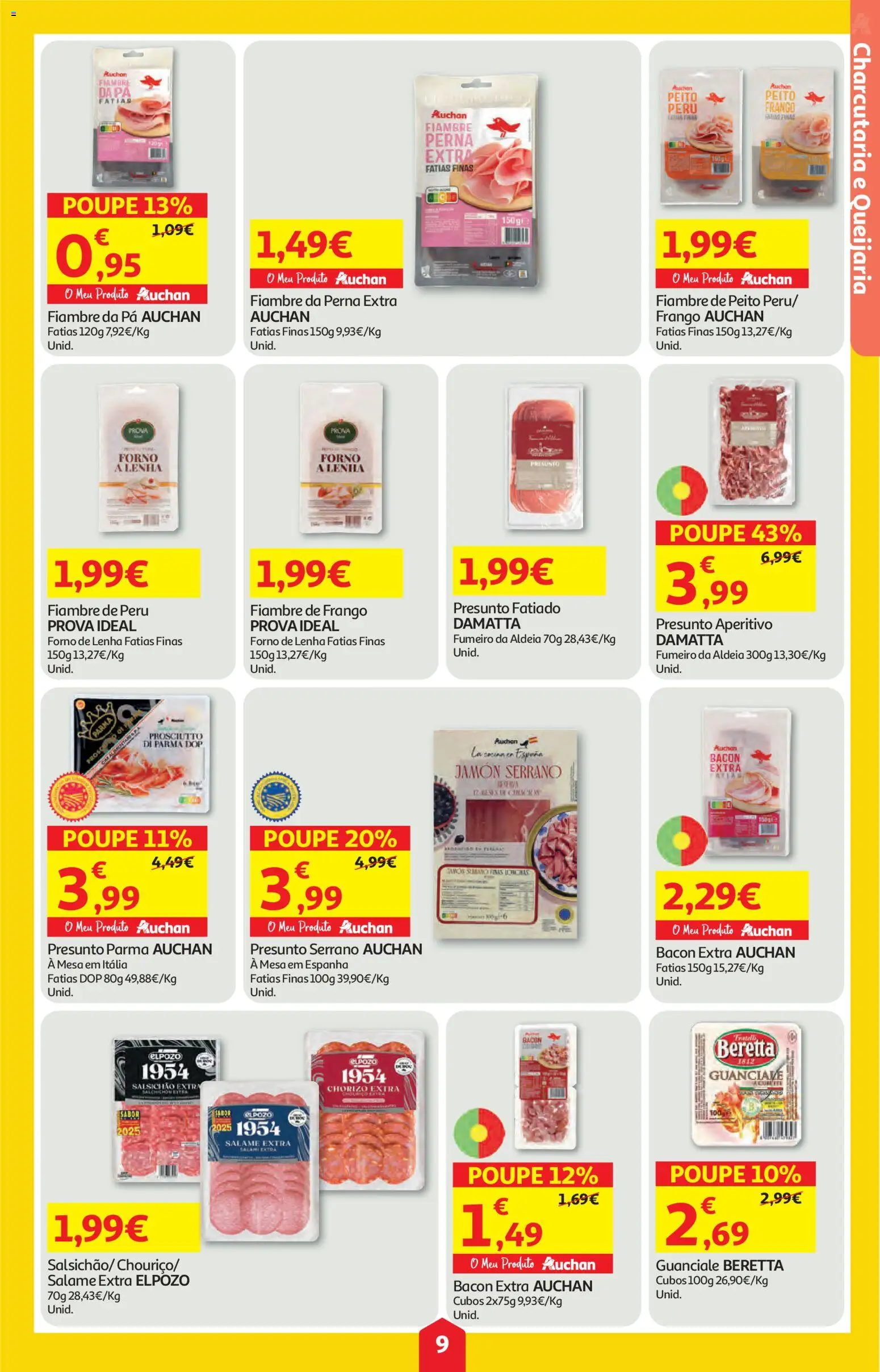 Auchan folheto │ válido de 07.05.2026 | Página: 9 | Produtos: Forno, Bacon, Mesa, Pá