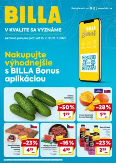 Billa leták platný od 15.07.2026