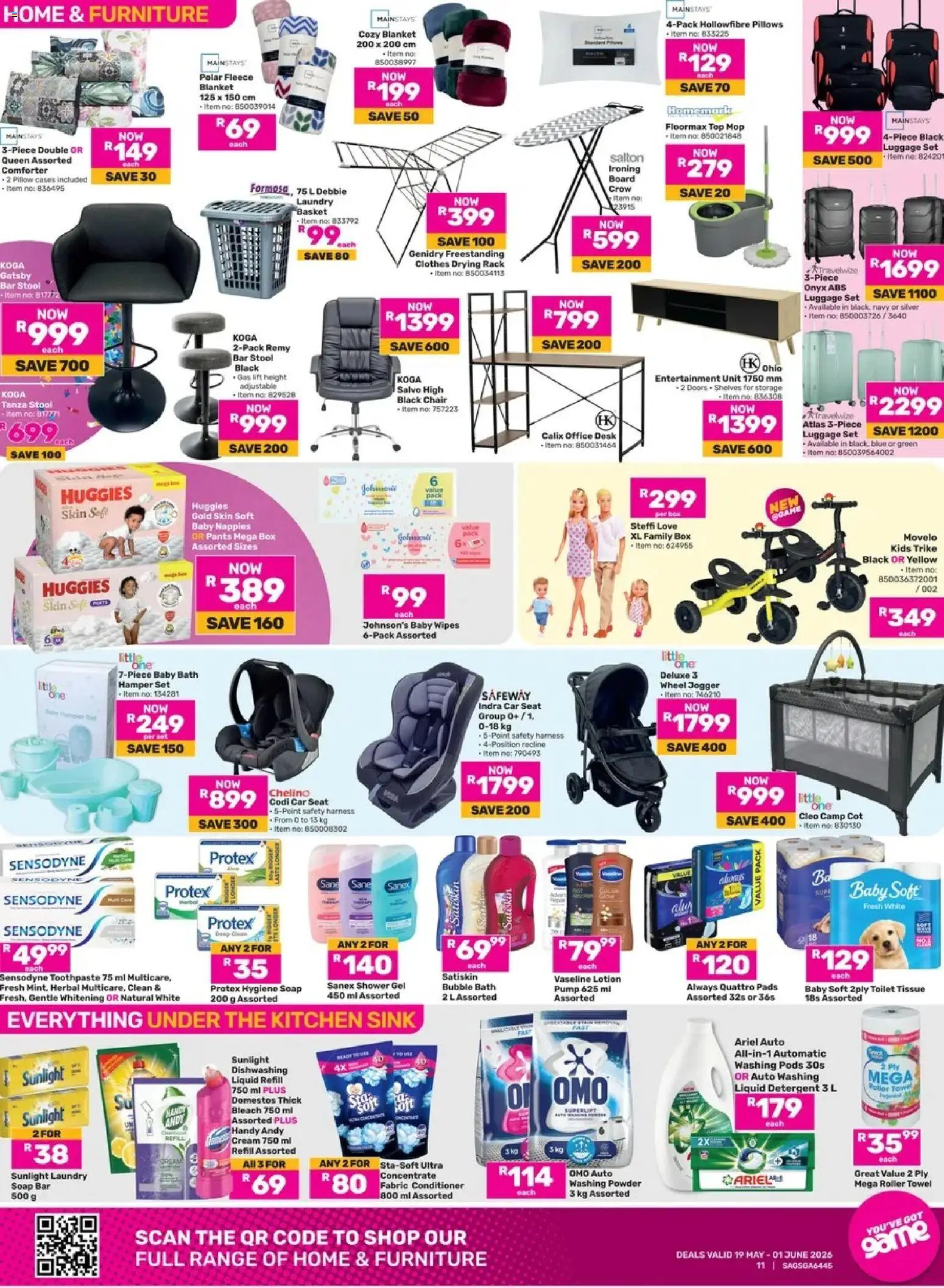 Game - 56 Years In The Game valid from 19.05.2026 | Page: 11 | Products: Toothpaste, Game, Powder, Sink