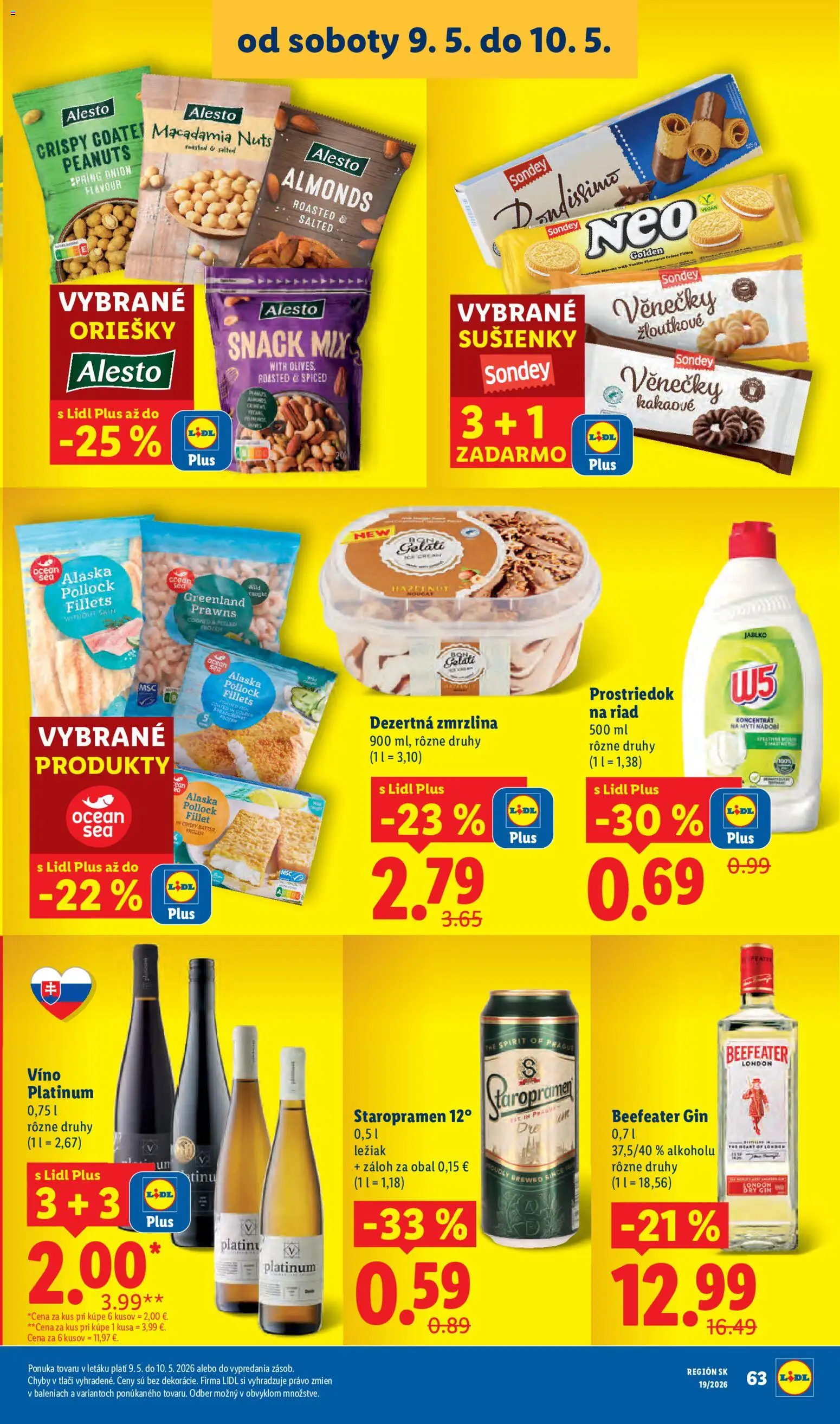 Nové Lidl akcie – leták je platný od 04.05.2026 | Strana: 87 | Produkty: Beefeater, Zmrzlina, Staropramen, Gin