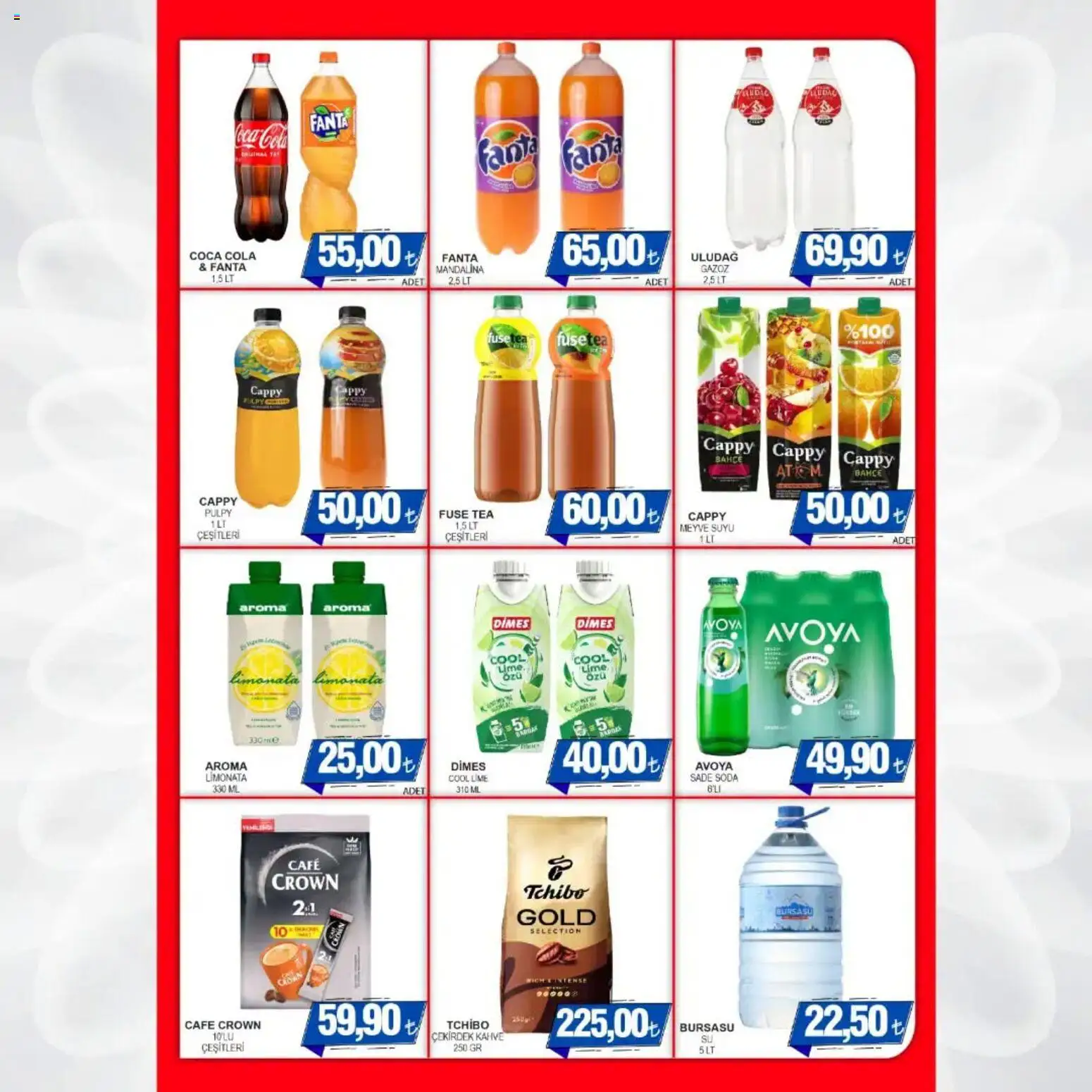 Furpa - Katalog Muhteşem Fiyatlar - 04 Eylül 2026 tarihinden itibaren geçerlidir | Sayfa: 6 | Ürünler: Fuse tea, Mandalina, Meyve, Fanta