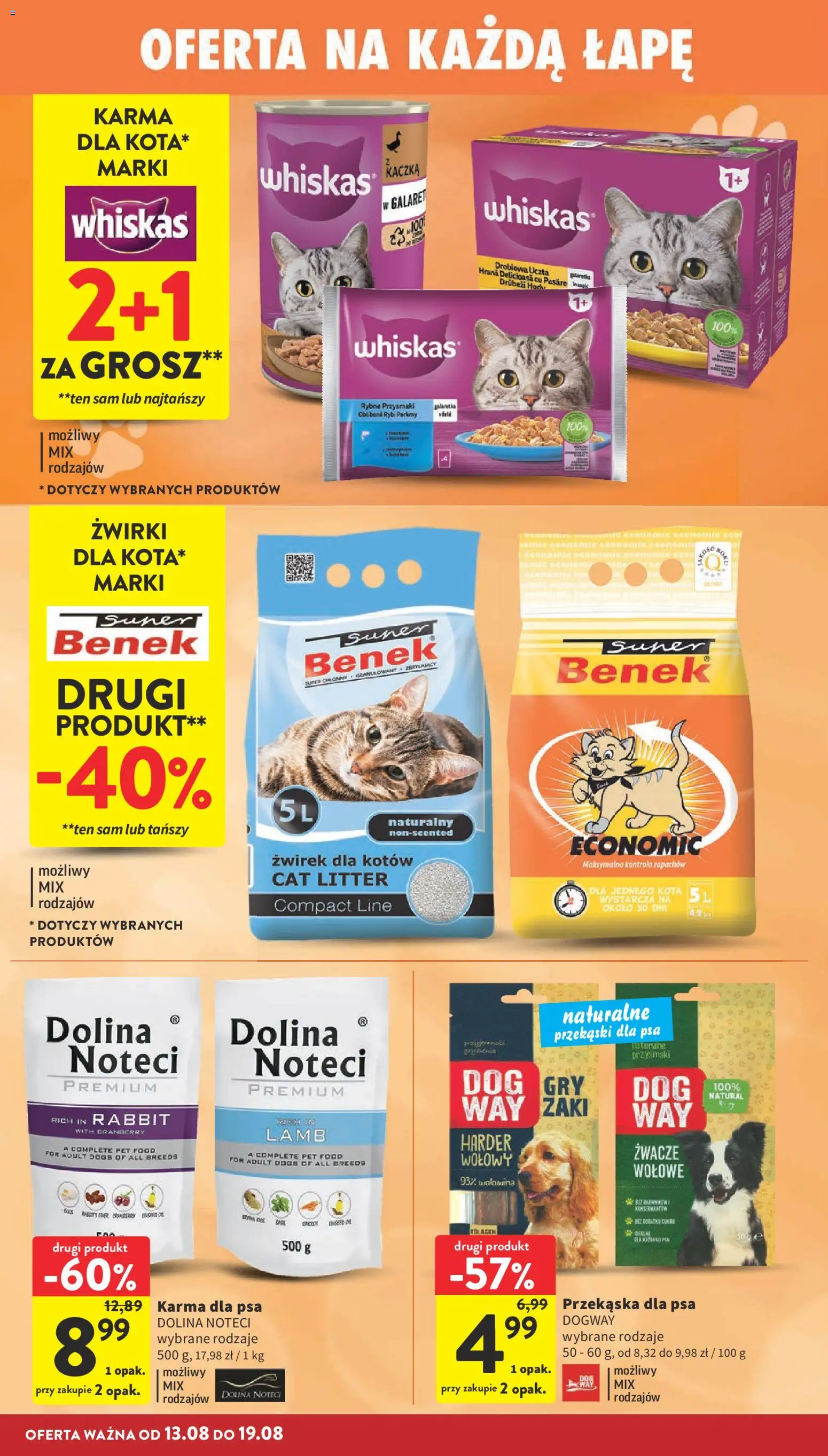 Intermarche gazetka od 13.08.2026 | Strona: 36 | Produkty: Kaczka, Karma dla psa, Wołowina, Dolina noteci