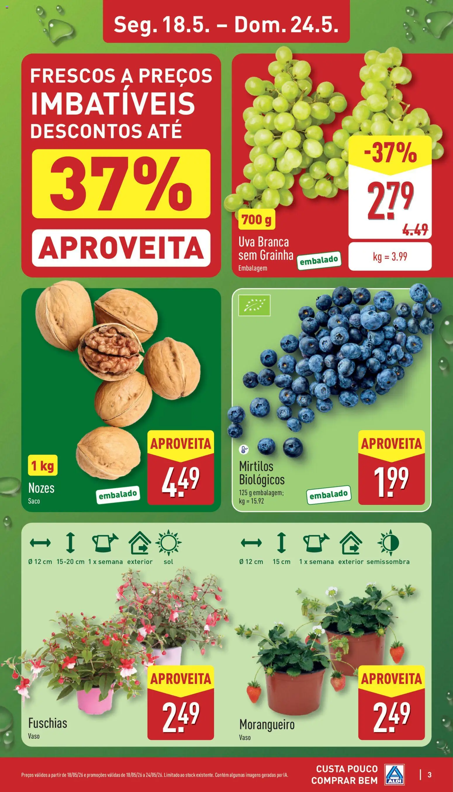 Aldi folheto | 18/05/2026 |  🎉 Como obter um desconto limitado? Poupe ainda hoje! | Portugal