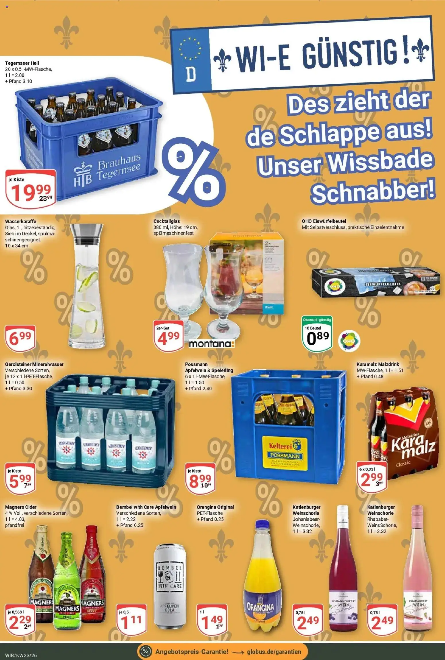 Globus Prospekt Wiesbaden-Nordenstadt – gültig ab 01.06.2026 | Seite: 16 | Produkte: Cola, Weinschorle, Rhabarber, Gerolsteiner