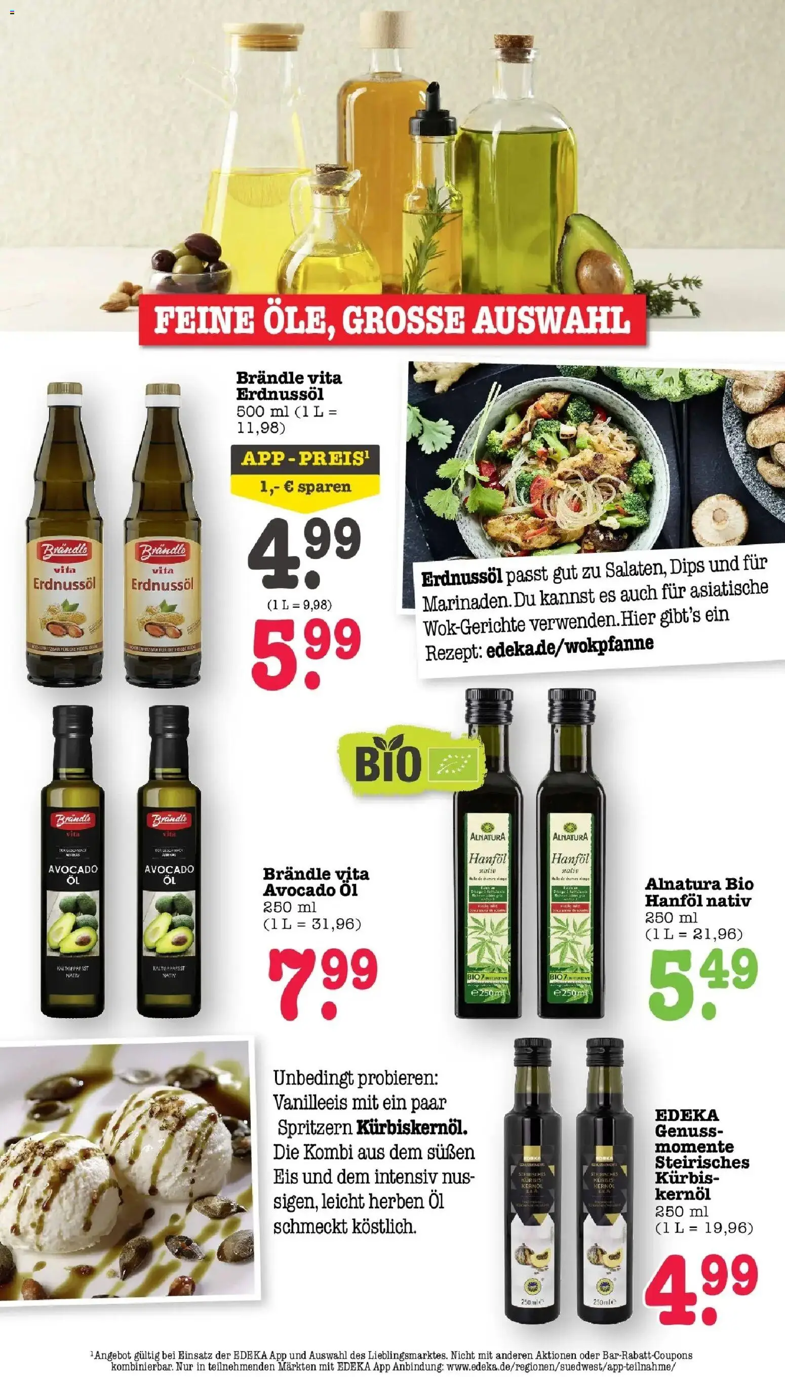 Edeka Prospekt Frankfurt Am Main (ab 19.10.2026) » Angebote Online | Seite: 50 | Produkte: Öl, Avocado, Kürbis, Eis
