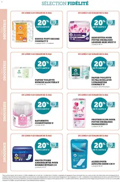 Super U - Prévisualisation de Super U - Ma sélection Carte U mai valide à partir de 04.05.2026 | Page: 14 | Produits: Papier toilette, Slips
