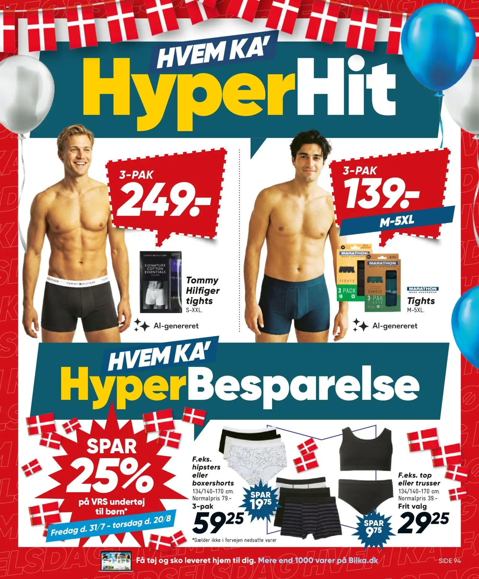 Bilka tilbudsavis – gyldig fra 31/07/2026 | Side: 19 | Produkter: Undertøj, Trusser, Sko, Tights