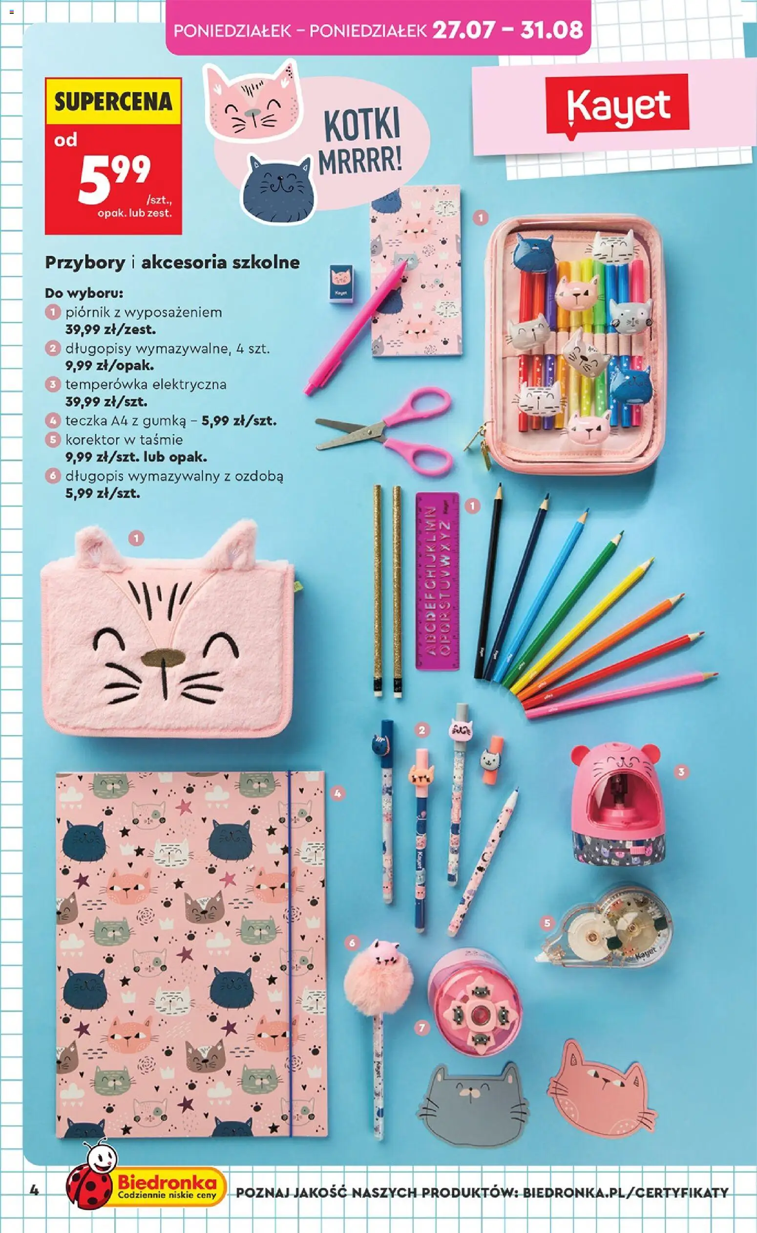 Biedronka Polsko leták - Hity i inspiracje od 27.07.2026 | Strana: 8 | Produkty: Korektor