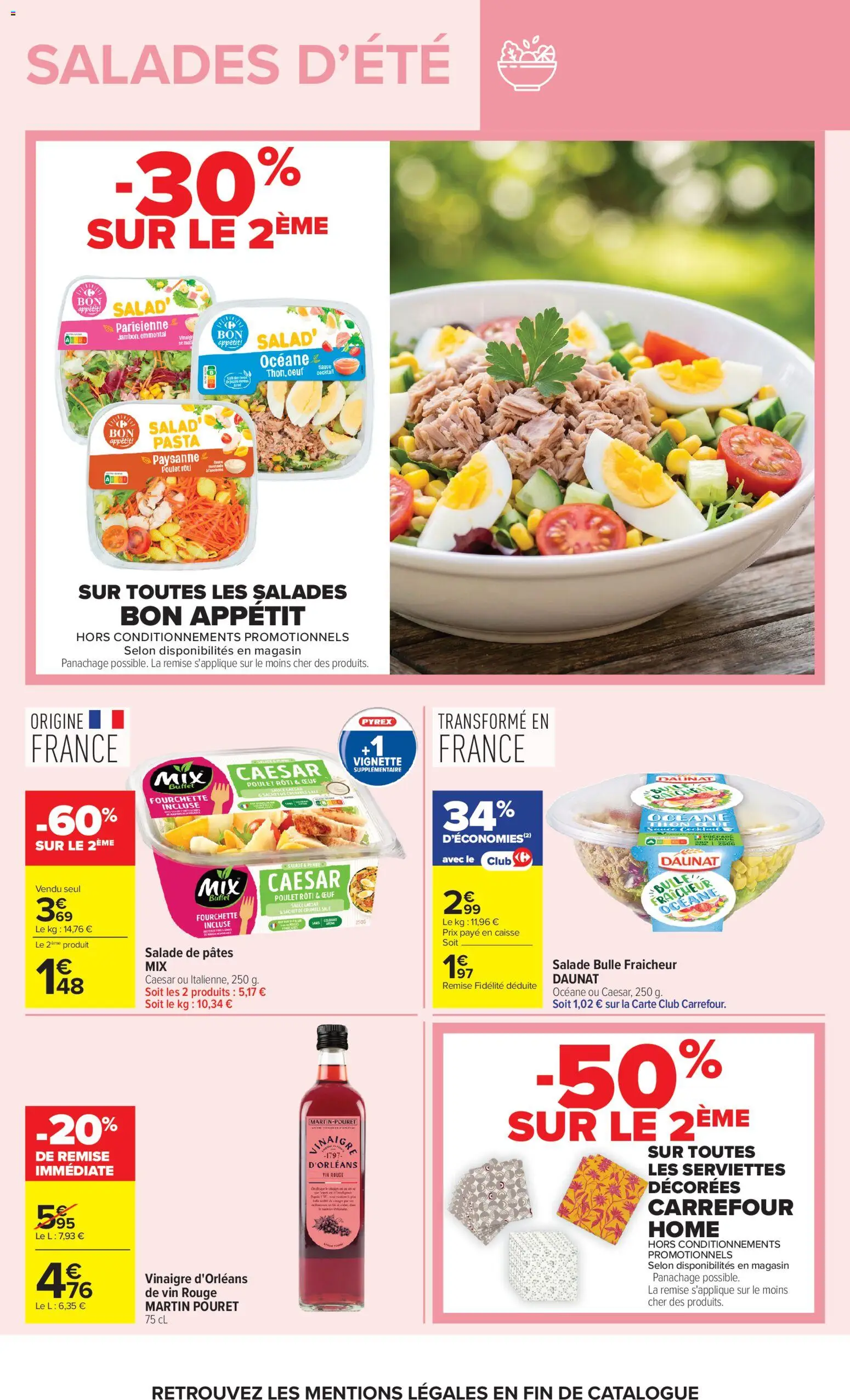 {H1} | Page: 32 | Produits: Salade, Buffet, Vin, Pâtes
