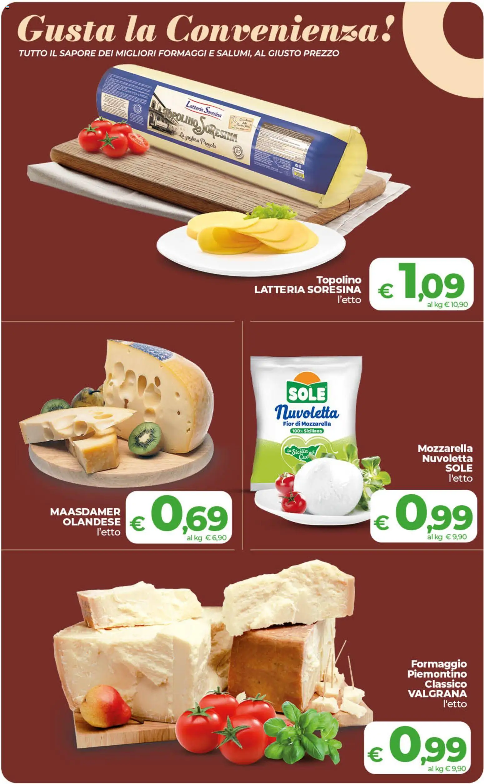 Volantino COOP del 21/07/2026 | Pagina: 7 | Prodotti: Mozzarella, Formaggio, Provola
