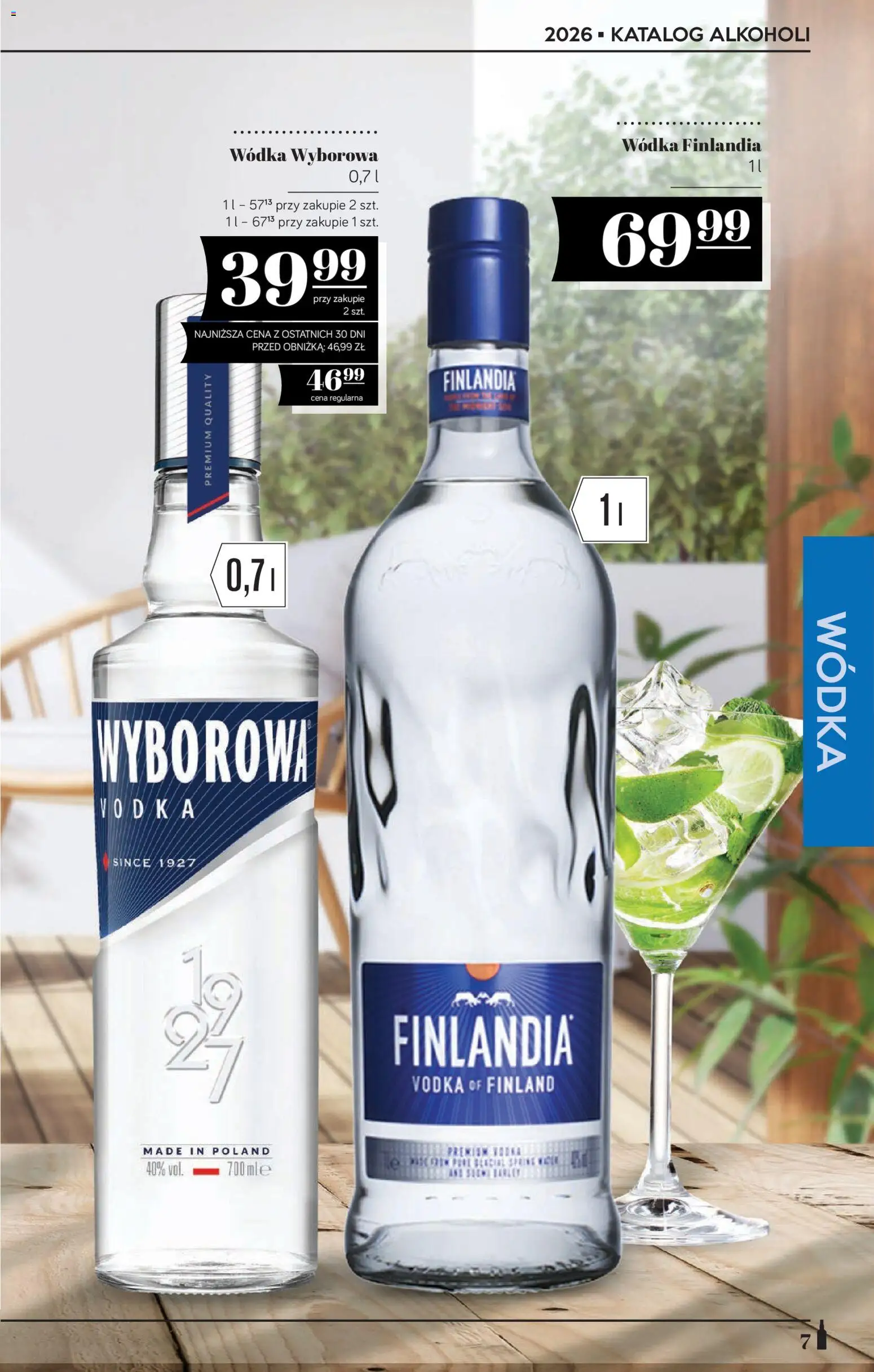 POLOmarket katalog - Alkoholi od 21.05.2026 | Strona: 7 | Produkty: Wódka finlandia, Vodka, Wódka