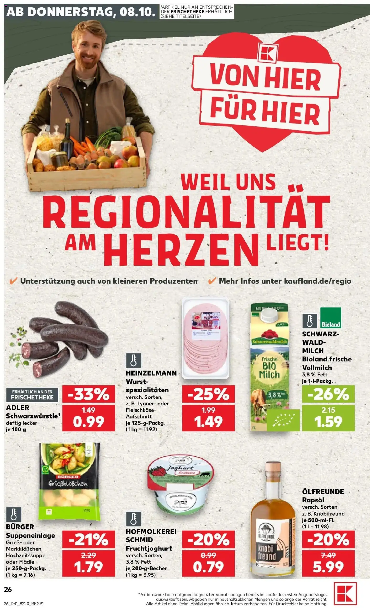 Prospekt Kaufland ab 05.10.2026 » Angebote Online zum Blättern | Seite: 36 | Produkte: Grieß, Rapsöl, Spezialitäten, Fruchtjoghurt